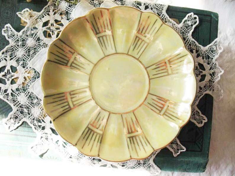 Vintage Yellow Fancy Tea Cup Royal Sealy Japan Mid Century Retro Tea Gift Downton Abbey Elegant Tea Cottage Shabby Chic When Roses Bloom