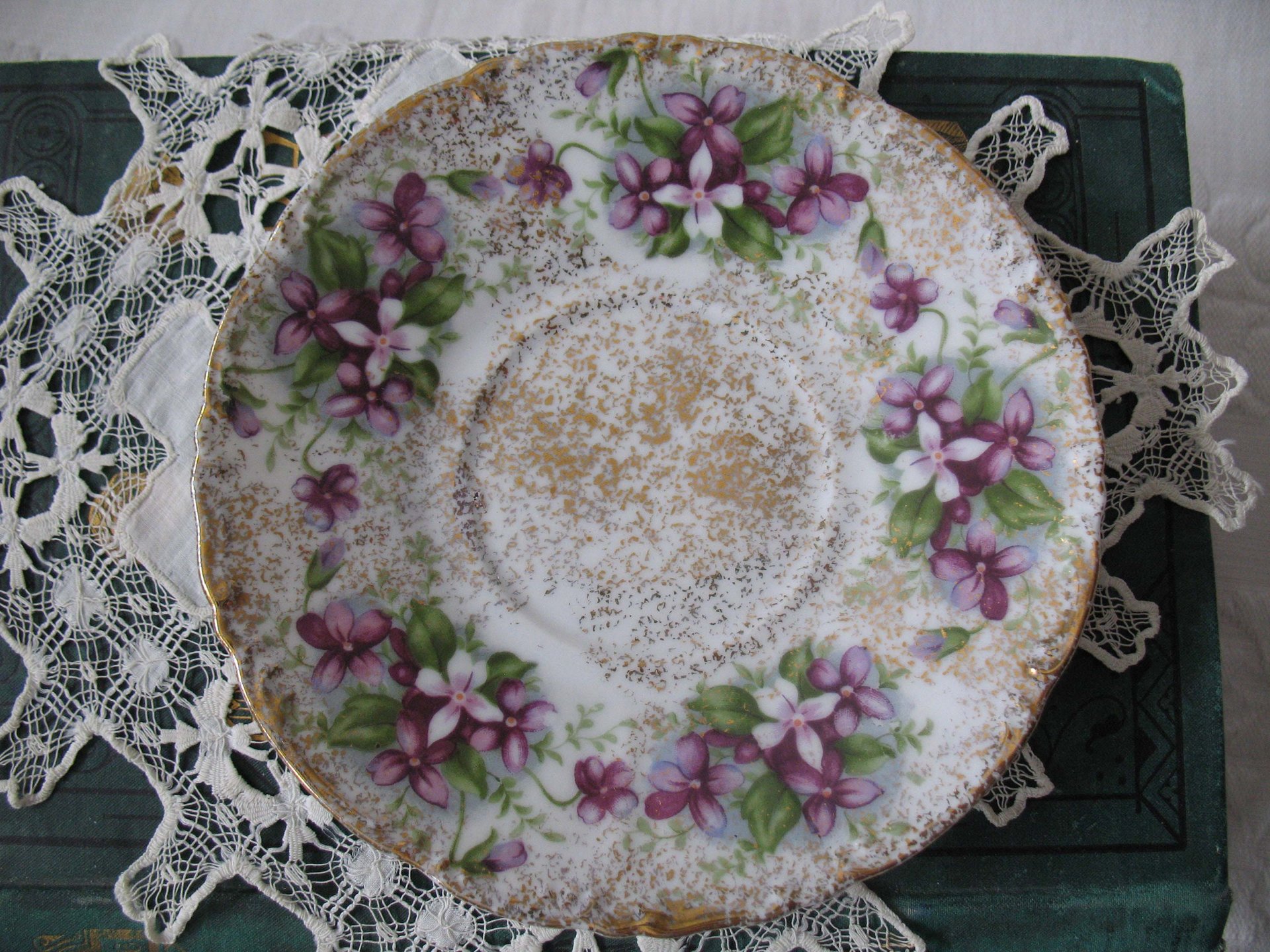 Vintage Footed Tea Cup Violets Japan Mid Century Retro Dainty Tea Time Gift Victoria Downton Tea Elegant Farm Shabby Chic  WhenRosesBloom
