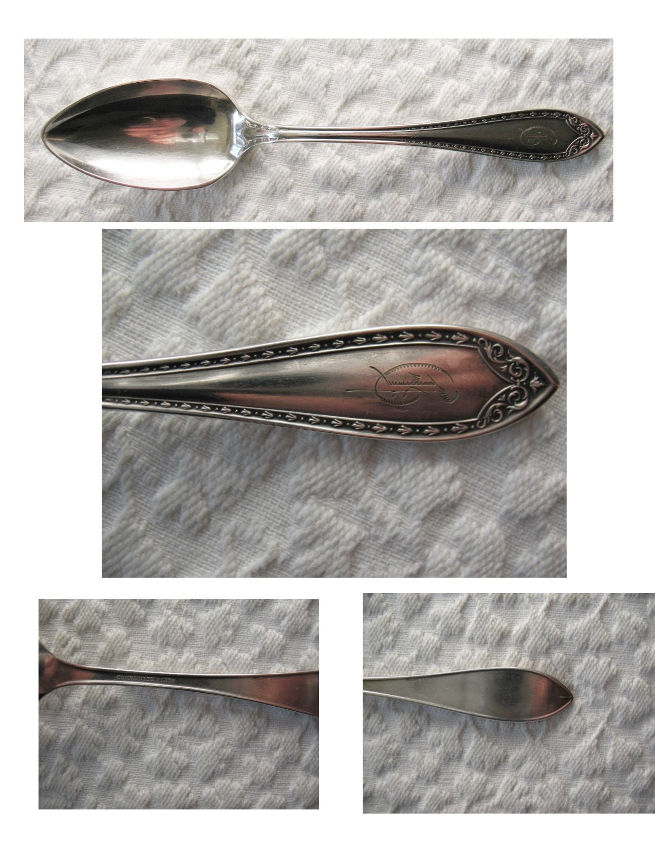 Silver Tea Spoons Sheraton Pattern Set 6 Circa 1910 Vintage Tea Dessert Presentation Box Gift  Antique Victorian WhenRosesBloom