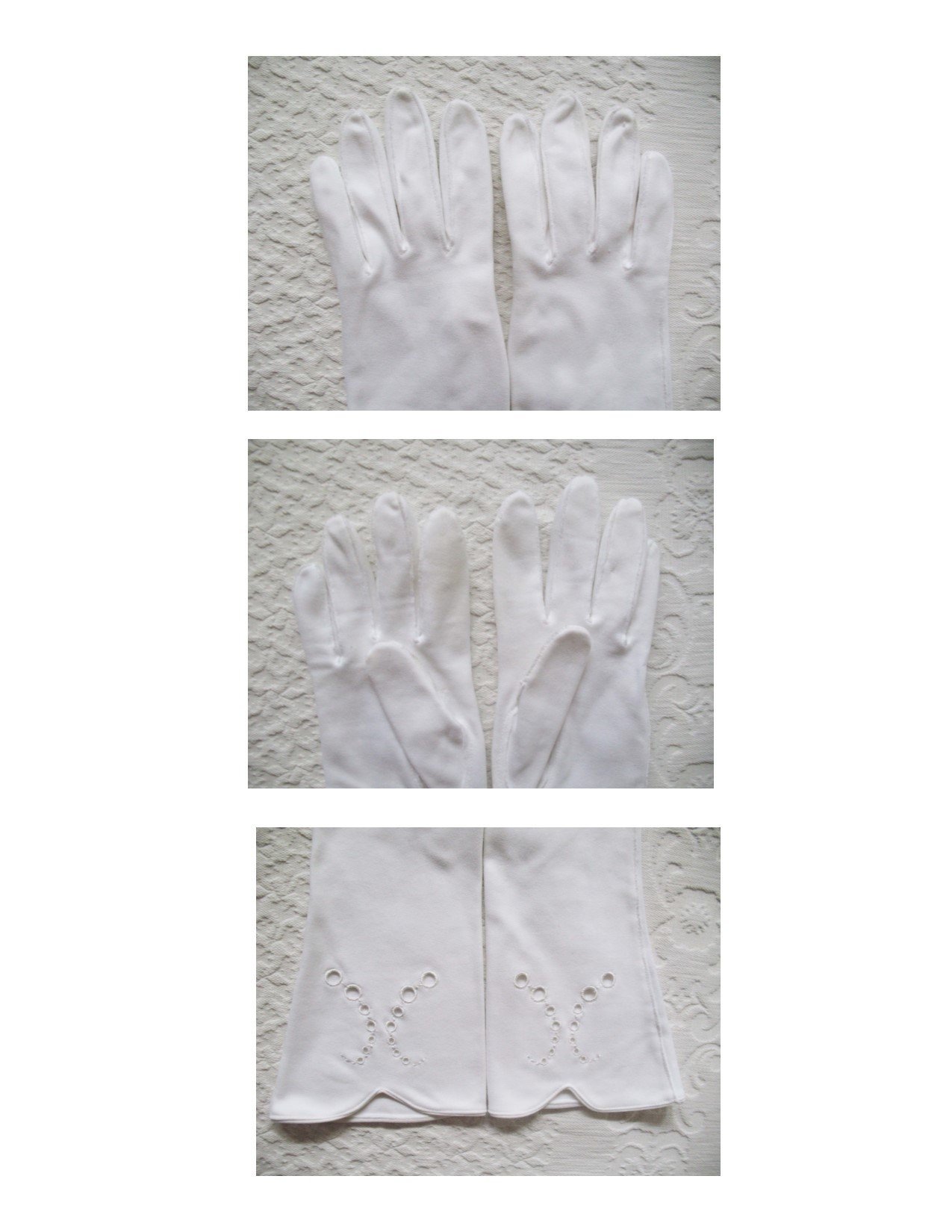 Vintage White Gloves Sz 7 Matinee Evening Retro Mid Century Wedding Tea Dance Downton J Austen  Retro Cosplay Free Ship US WhenRosesBloom