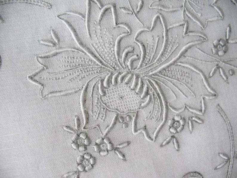 Vintage Madeira Hanky Antique Ornate Heirloom Wedding Keepsake Remembrance Heirloom Embroidery Free Ship  US  WhenRosesBloom
