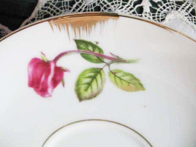 Vintage Teacup Lefton Pink Roses Footed China Retro Tea Dainty Decorative Tea Gift Mid Century Shabby Chic WhenRosesBloom Classic Tea