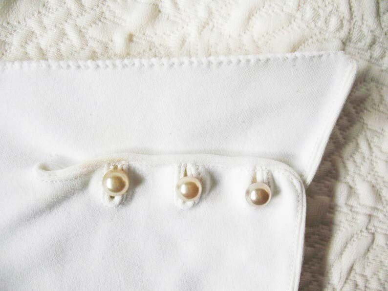 White Gloves Sz 7 1/2 Vintage Wedding Debutante Tea Party Dance Downton J Austen Cosplay Elegant Hollywood Mid Century Style WhenRosesBloom