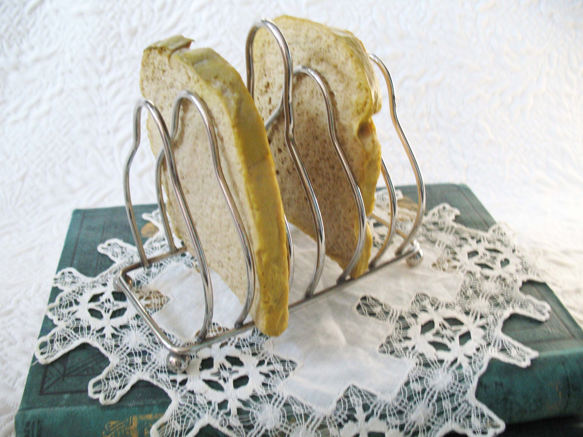 Vintage Silver Toast Letter Rack Estate Silver English Afternoon Tea Shabby Chic Minimalist Jane Austen Downton Abbey Tea WhenRosesBloom