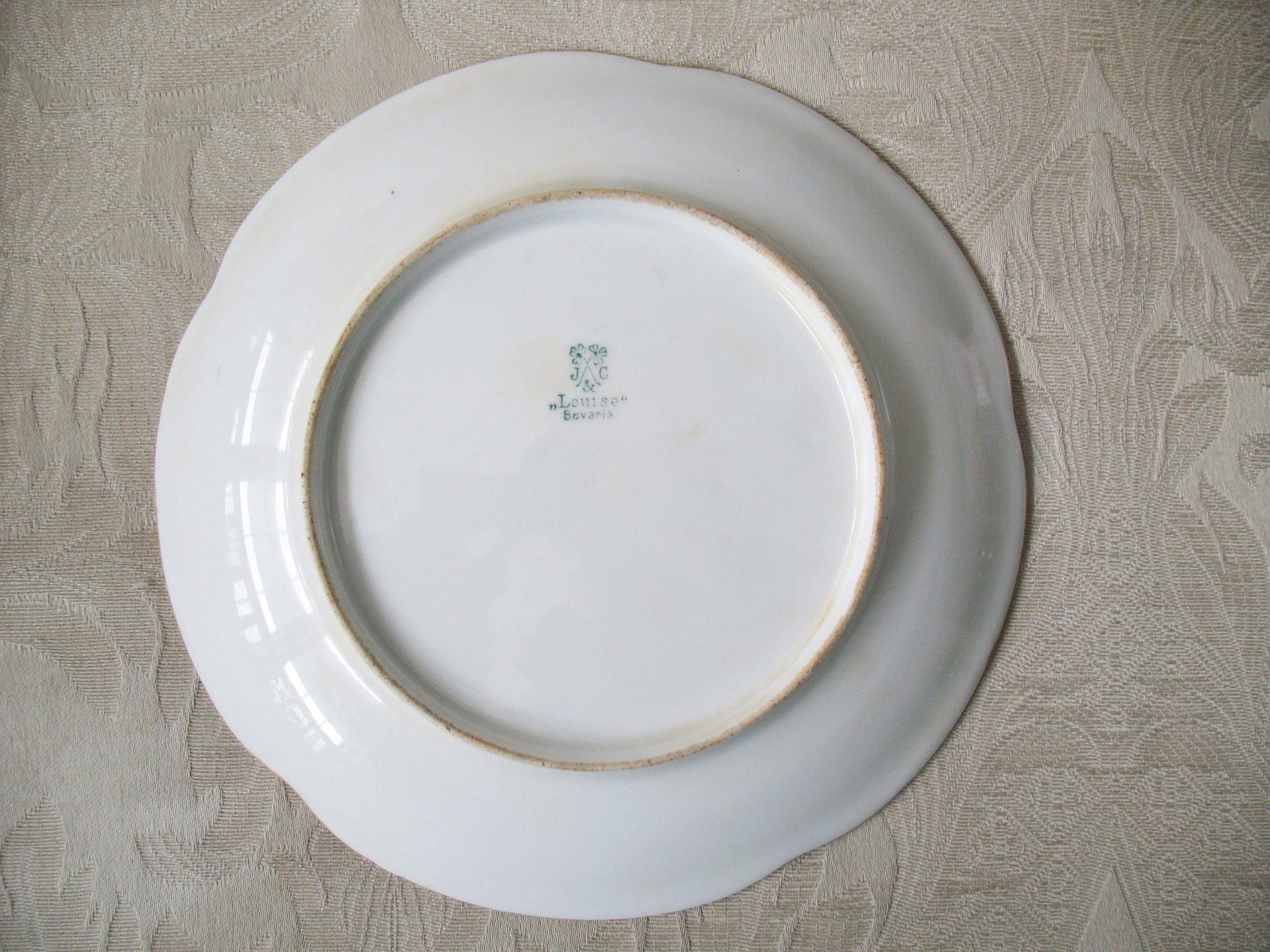 Cake Plate  w/ Pears Vintage Hand Painted China Tea Party Gift Dish  1900's Edwardian Victorian Cottage Shabby Chic WhenRosesBloom