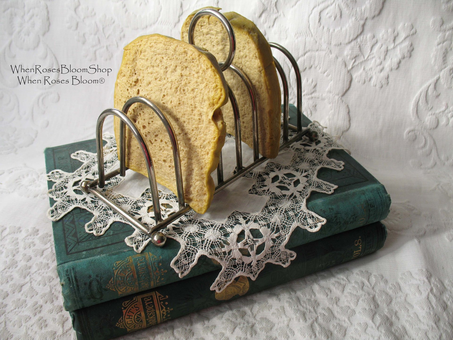 Silver Toast Letter Rack Vintage Estate Silver English Afternoon Tea Shabby Chic Minimalist Jane Austen Downton Abbey Tea WhenRosesBloom