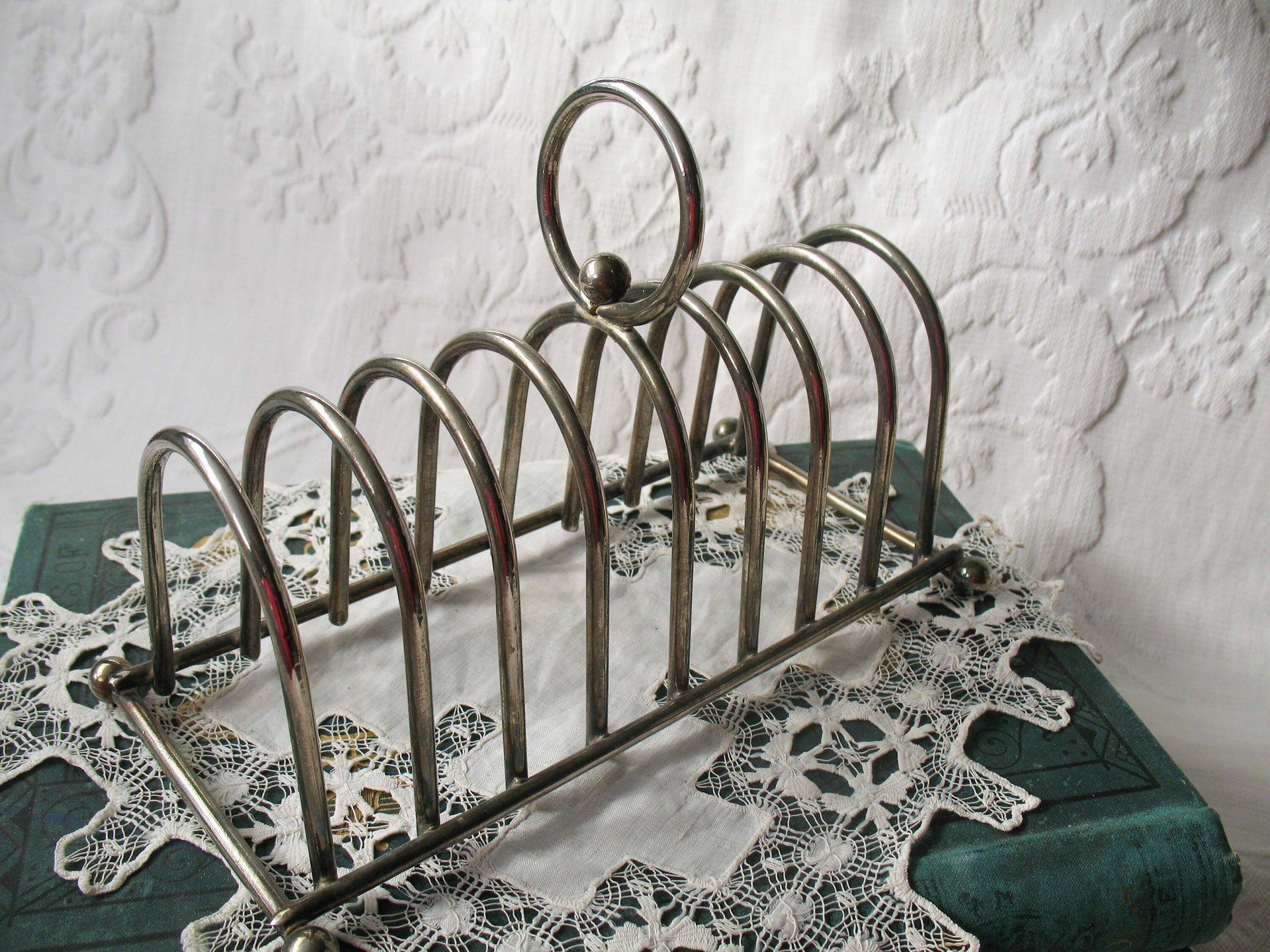 Silver Toast Letter Rack Vintage Estate Silver English Afternoon Tea Shabby Chic Minimalist Jane Austen Downton Abbey Tea WhenRosesBloom