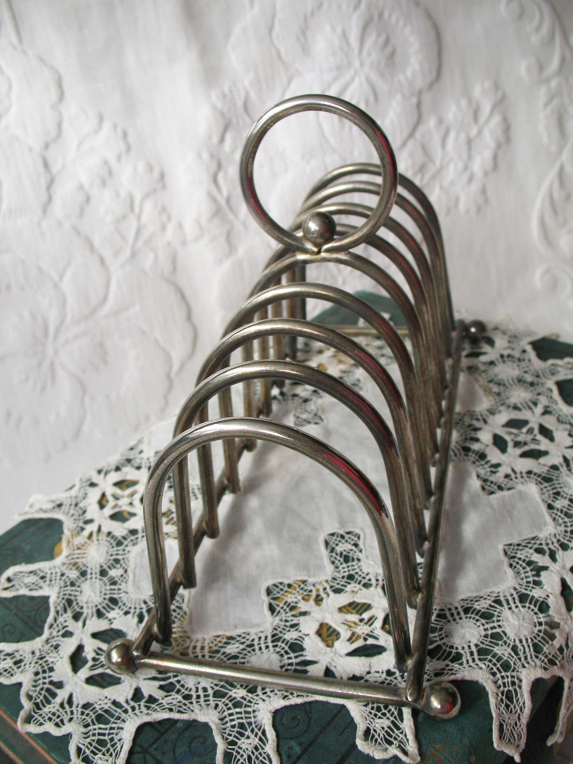Silver Toast Letter Rack Vintage Estate Silver English Afternoon Tea Shabby Chic Minimalist Jane Austen Downton Abbey Tea WhenRosesBloom