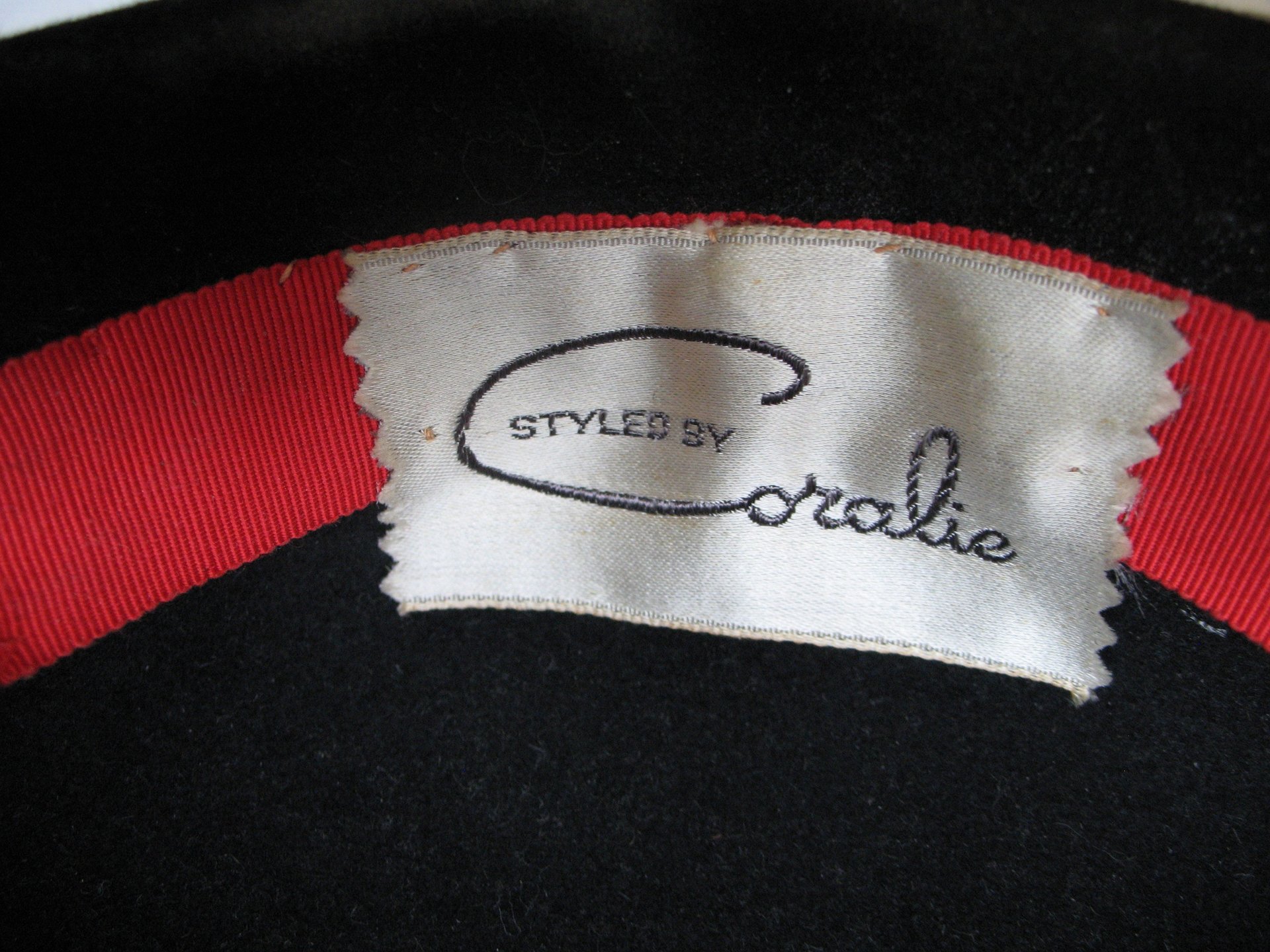 Vintage Black Hat  Wool w/Bow Classic Cocktail Pillbox Bellhop Toque with Elegant Jackie O Style 1940s-50s Cosplay WhenRosesBloom