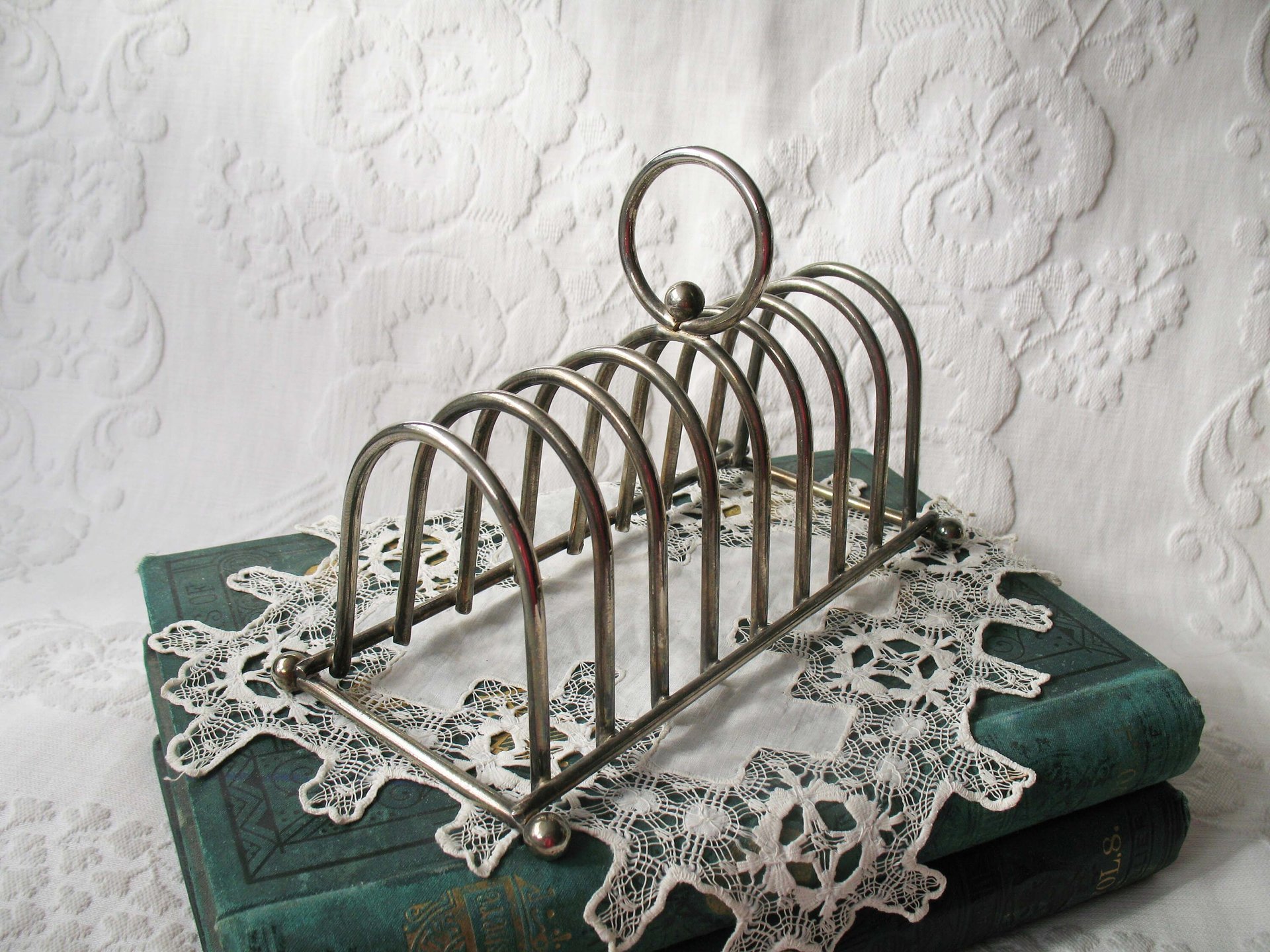 Silver Toast Letter Rack Vintage Estate Silver English Afternoon Tea Shabby Chic Minimalist Jane Austen Downton Abbey Tea WhenRosesBloom