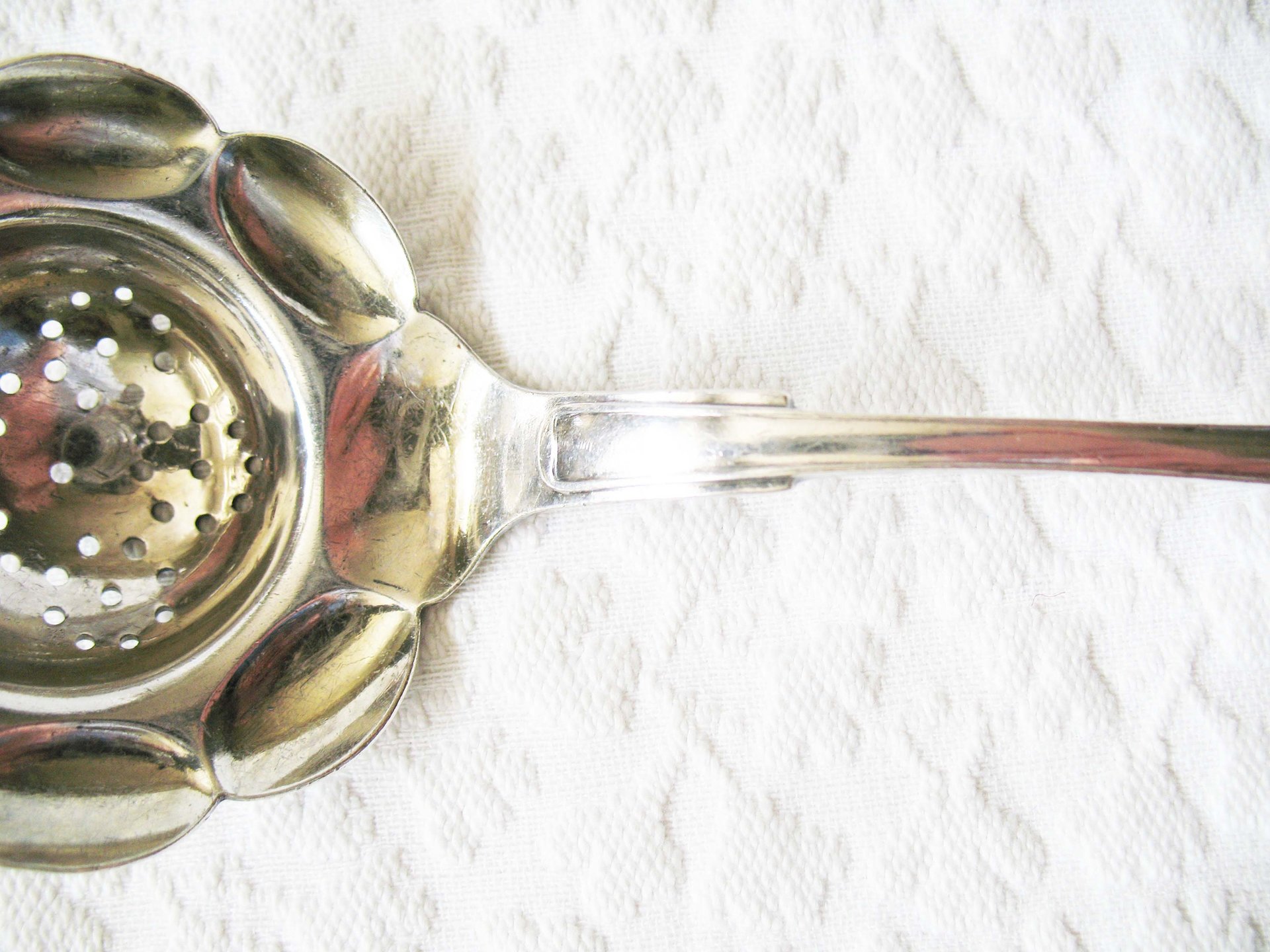 Silver Tea Strainer Sugar Sifter Vintage Rare Elegant Afternoon Tea Party Downton Austen Elegant Cottage Shabby Chic Tea Gift WhenRosesBloom
