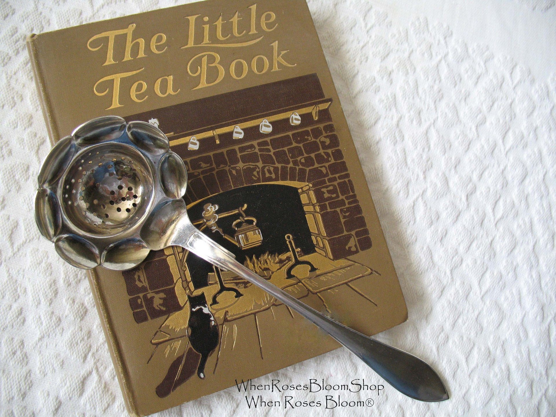 Silver Tea Strainer Sugar Sifter Vintage Rare Elegant Afternoon Tea Party Downton Austen Elegant Cottage Shabby Chic Tea Gift WhenRosesBloom