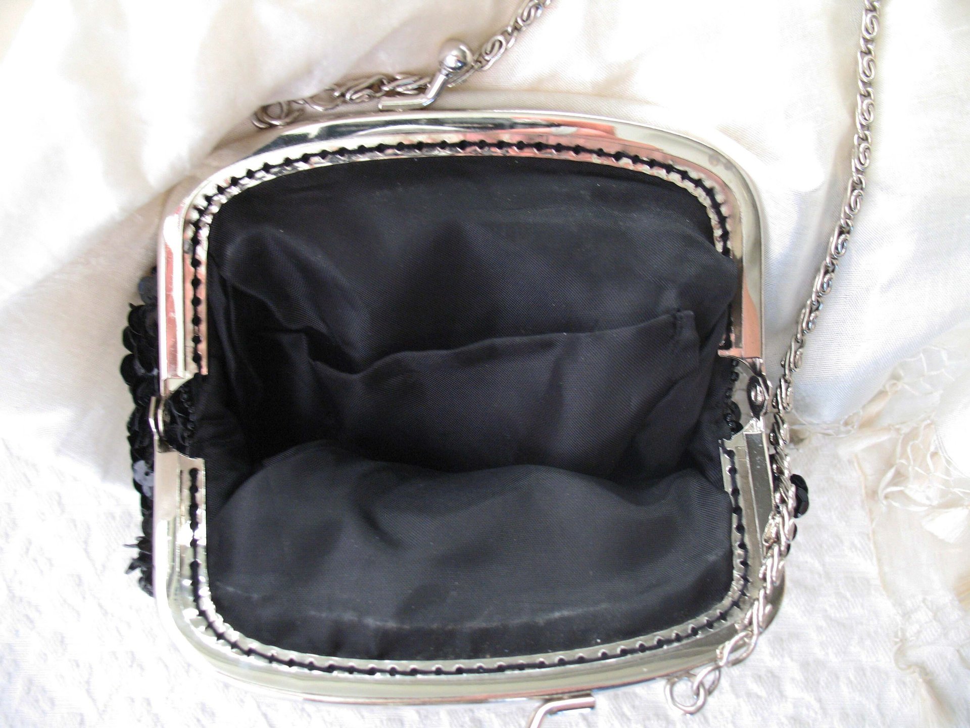 Black Beaded Purse Evening Bag Vintage Retro Cocktail Party Evening Purse Classic Style Glamour Dance Steampunk Cosplay WhenRosesBloom