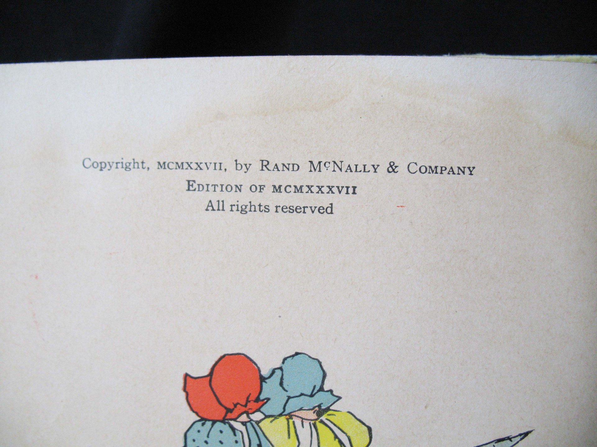 Book Sunbonnet Babies in Mother Goose Land Vintage Retro Library Decorative Graphic Art Rare Juvenile Child Reader Fiction WhenRosesBloom
