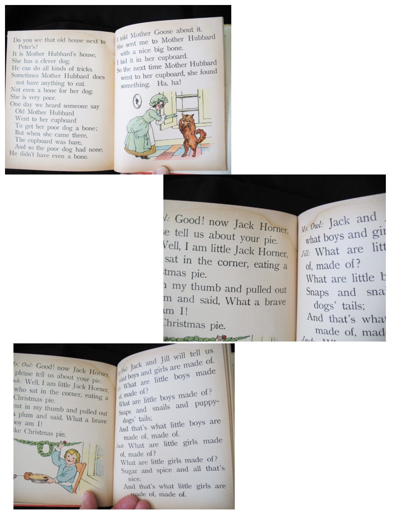 Book Sunbonnet Babies in Mother Goose Land Vintage Retro Library Decorative Graphic Art Rare Juvenile Child Reader Fiction WhenRosesBloom