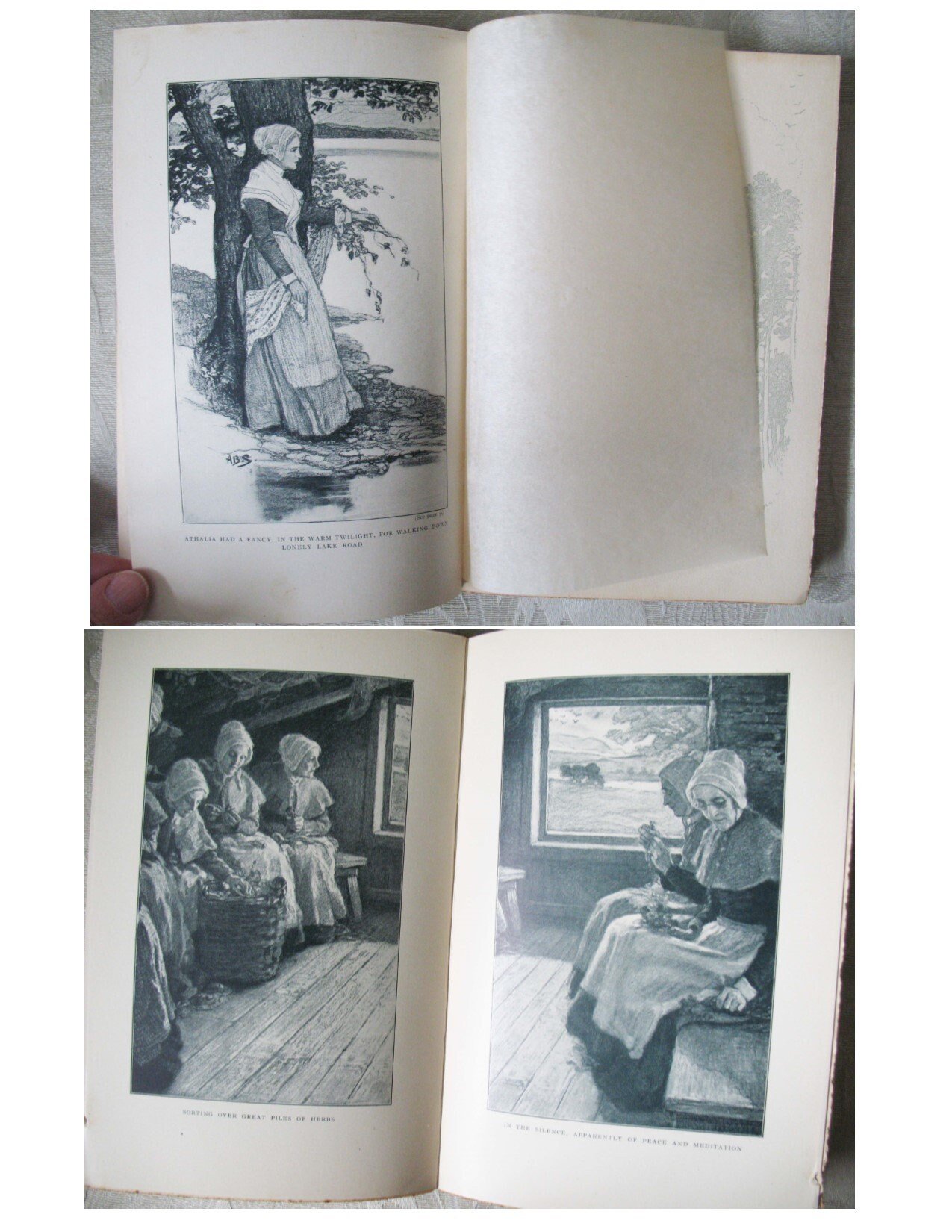Vintage Book Romance Pretty Decorative Book Classic Book Gift 1st Ed Library Decor Art Nouveau Edwardian The Way of Peace WhenRosesBloom