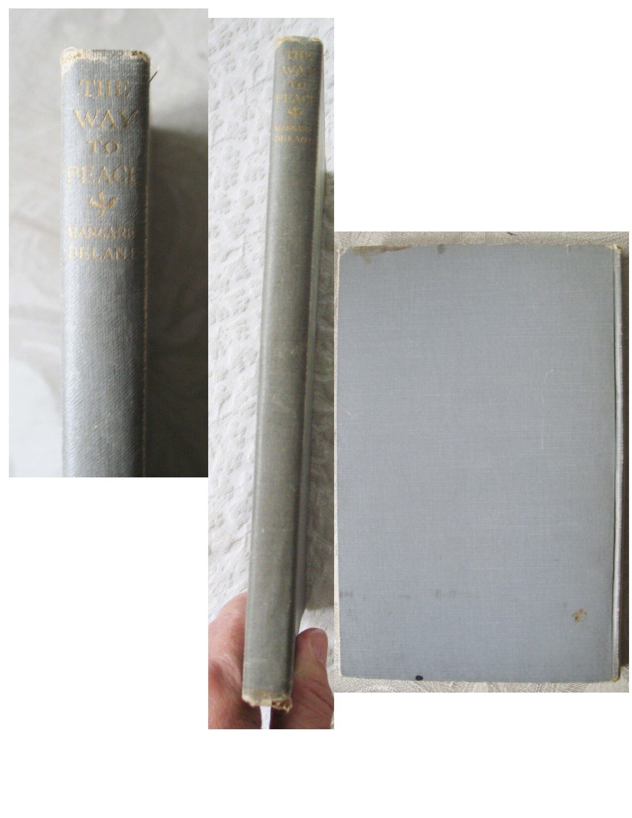 Vintage Book Romance Pretty Decorative Book Classic Book Gift 1st Ed Library Decor Art Nouveau Edwardian The Way of Peace WhenRosesBloom