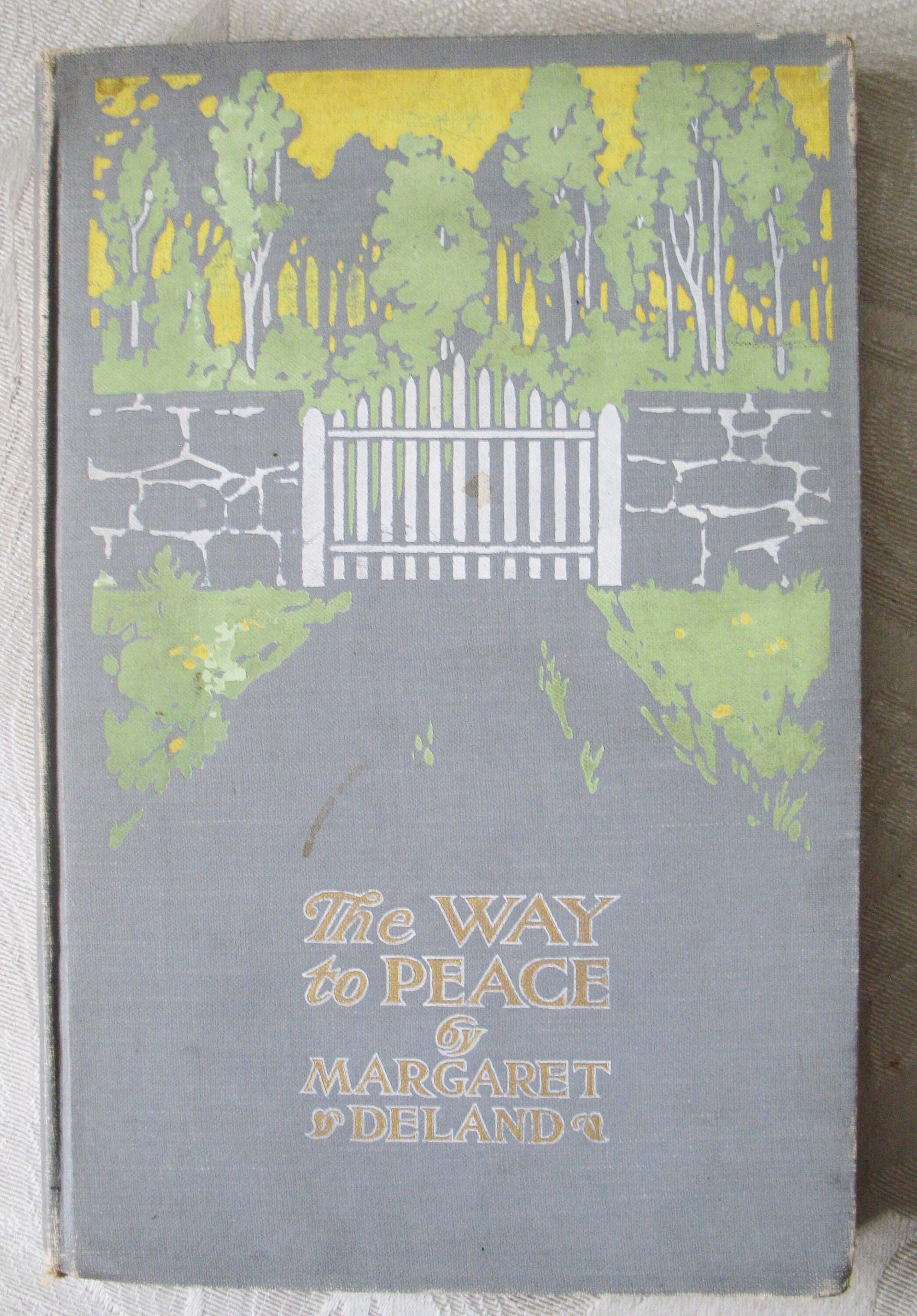 Vintage Book Romance Pretty Decorative Book Classic Book Gift 1st Ed Library Decor Art Nouveau Edwardian The Way of Peace WhenRosesBloom