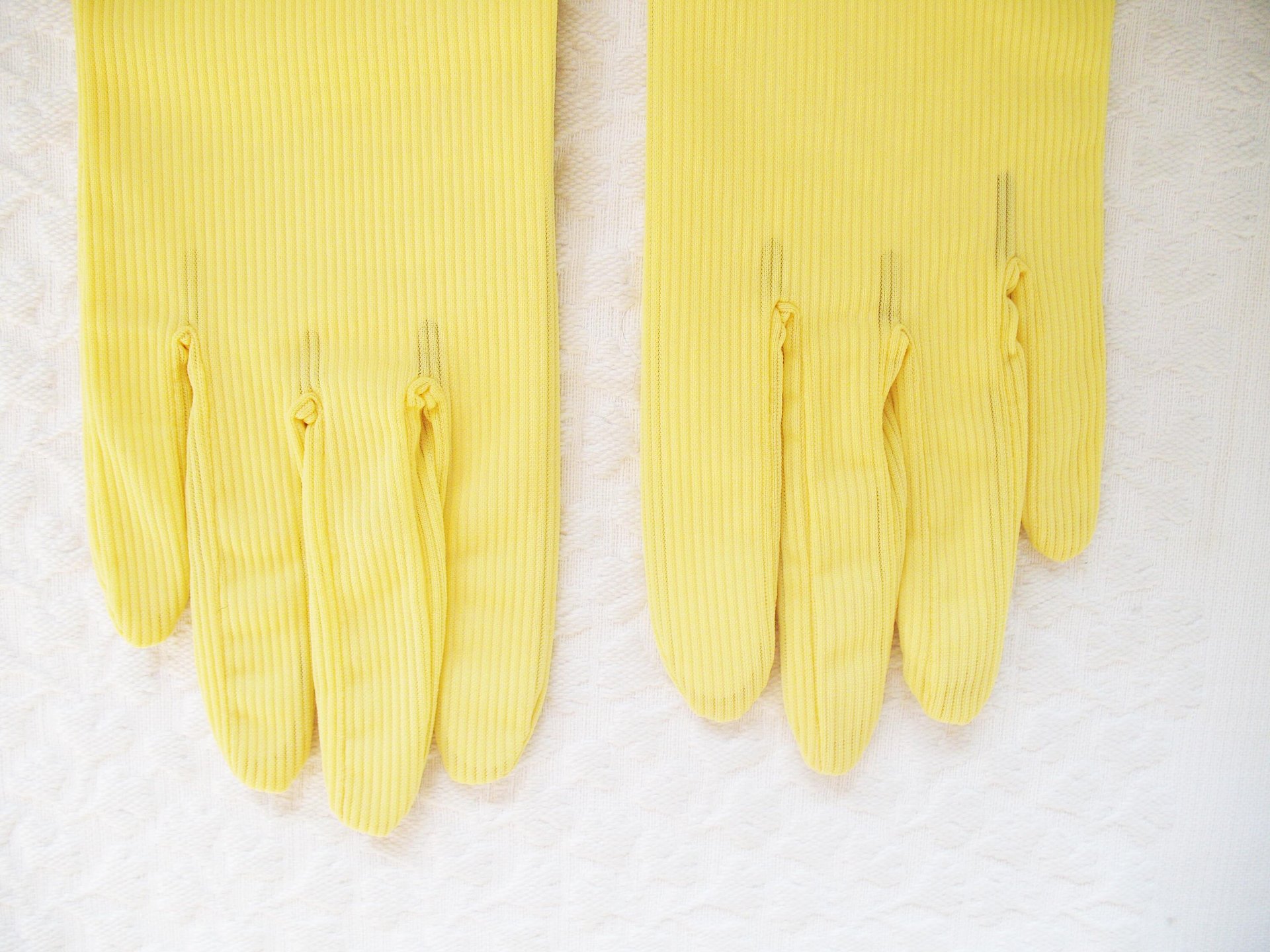 Vintage Gloves Sheer Yellow NOS  Retro Mid Century Wedding Tea Dance Downton Tea Party  Mid Century Cosplay  Free Ship  US When Roses Bloom