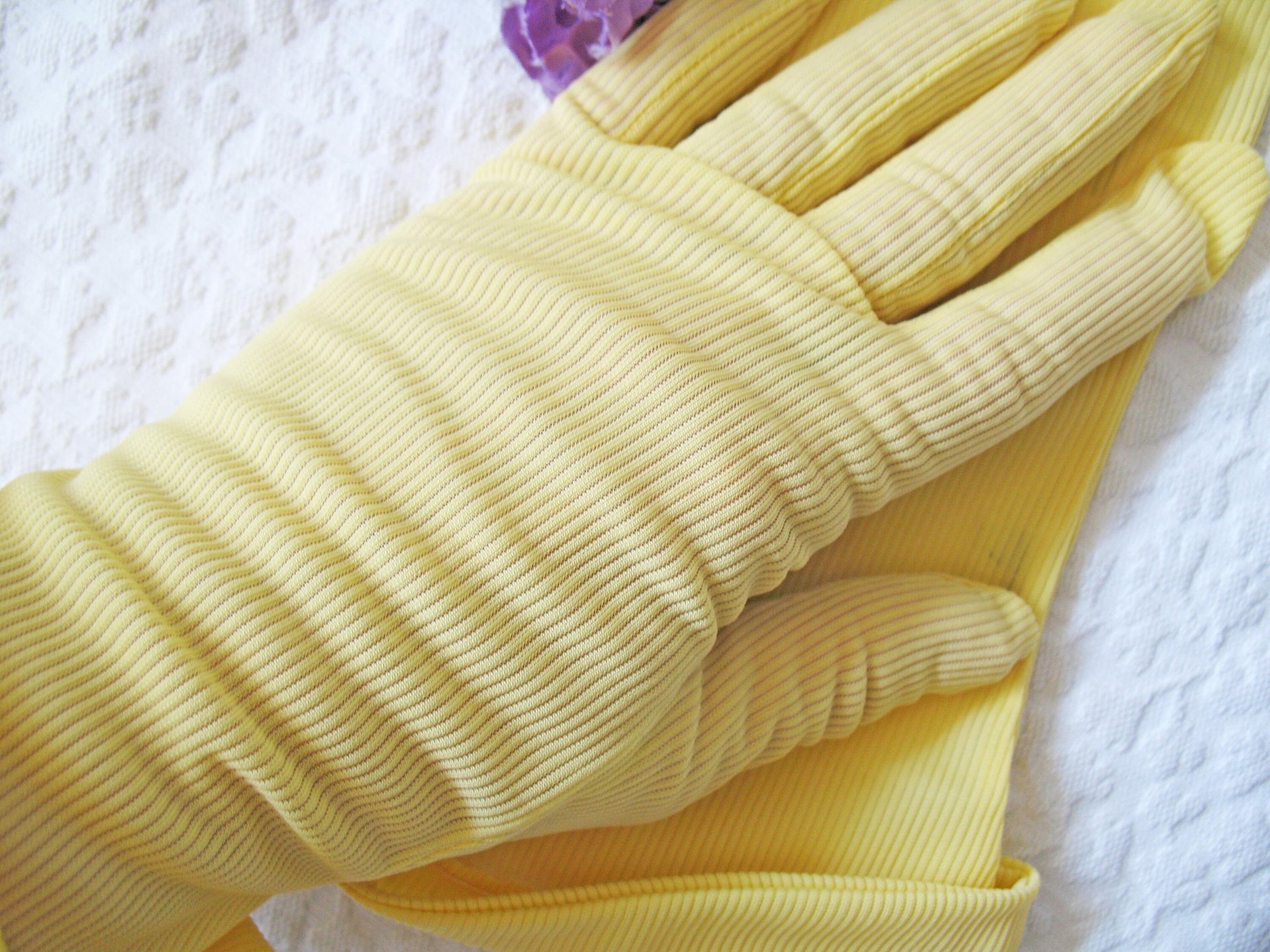 Vintage Gloves Sheer Yellow NOS  Retro Mid Century Wedding Tea Dance Downton Tea Party  Mid Century Cosplay  Free Ship  US When Roses Bloom