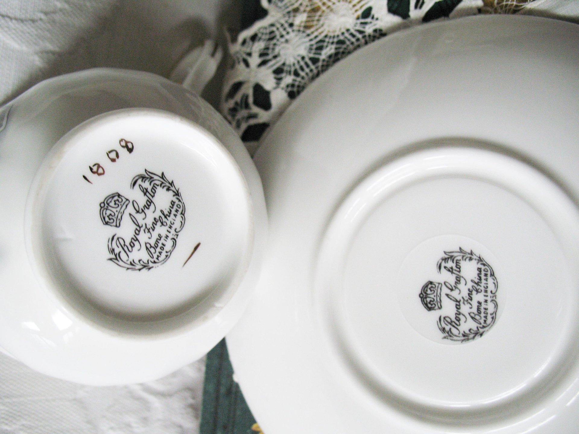 Vintage Tea Cup English Bone China Violets Happy Anniversary  Retro Tea Gift Classic Mid Century Modern Shabby Chic Tea  WhenRosesBloom