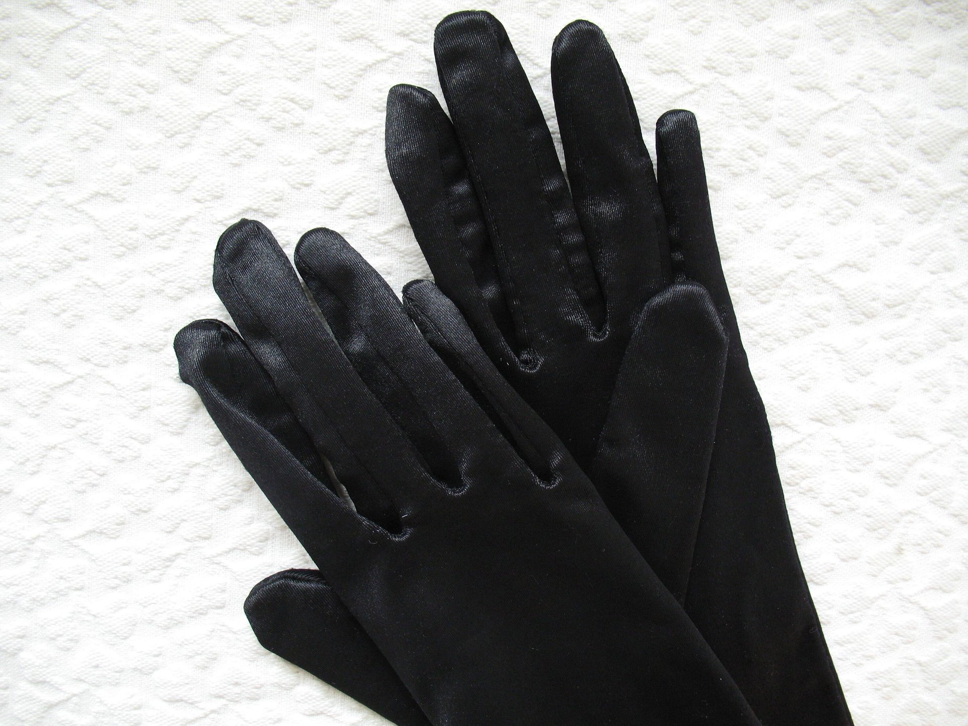 Vintage Gloves Black Long Opera Debutante Presentation Formal Gloves Mid Centuty Retro Hollywood Lady Mary Steampunk Cosplay WhenRosesBloom