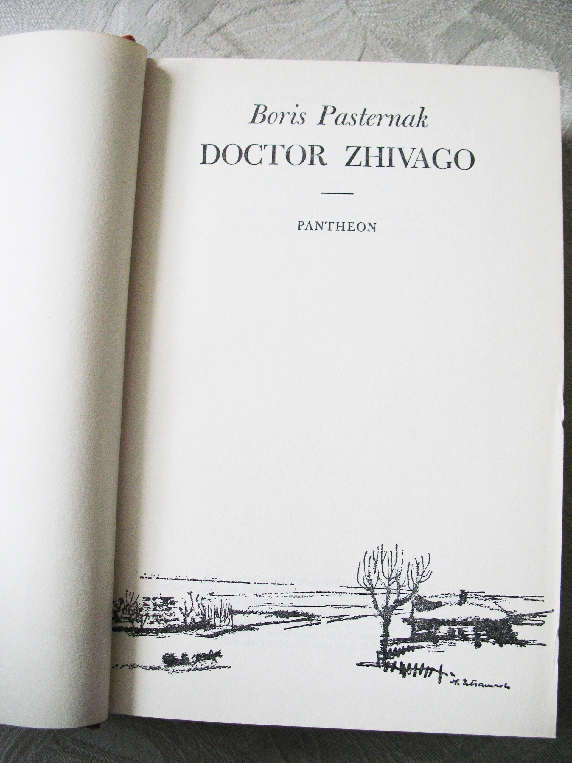 Dr. Zhivago Vintage Book 1958 Classic Romance Love Boris Pasternak Russian Literature Gift Decorative Library Decor   WhenRosesBloom