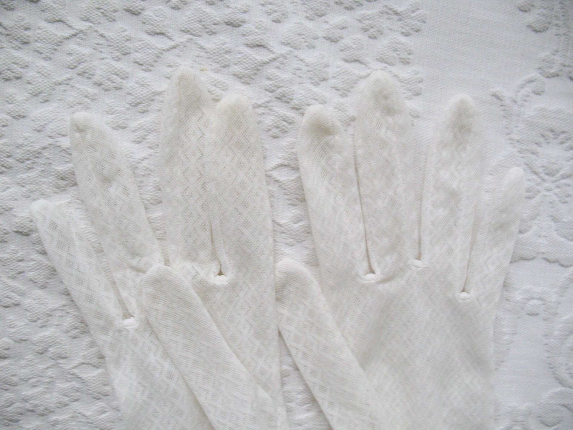 Vintage White Lace Gloves Tea Party Retro Wedding Bride Bridesmaid 1st Communion Vintage Cosplay Gloves Free Shipping US WhenRosesBloom