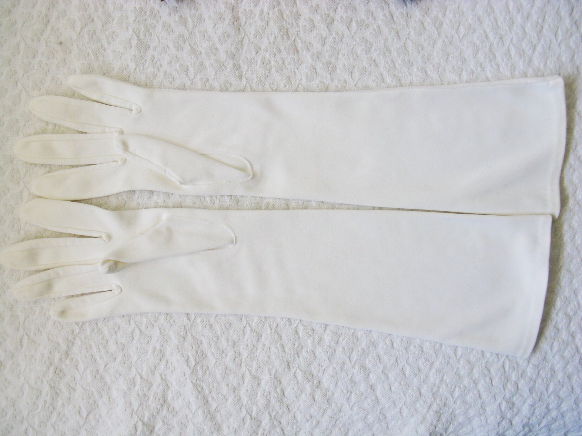 Vintage White Gloves Matinee Wedding Tea Retro Mid Century Bride Downton Titanic Jane Austen Cosplay  Free Ship  US When Roses Bloom