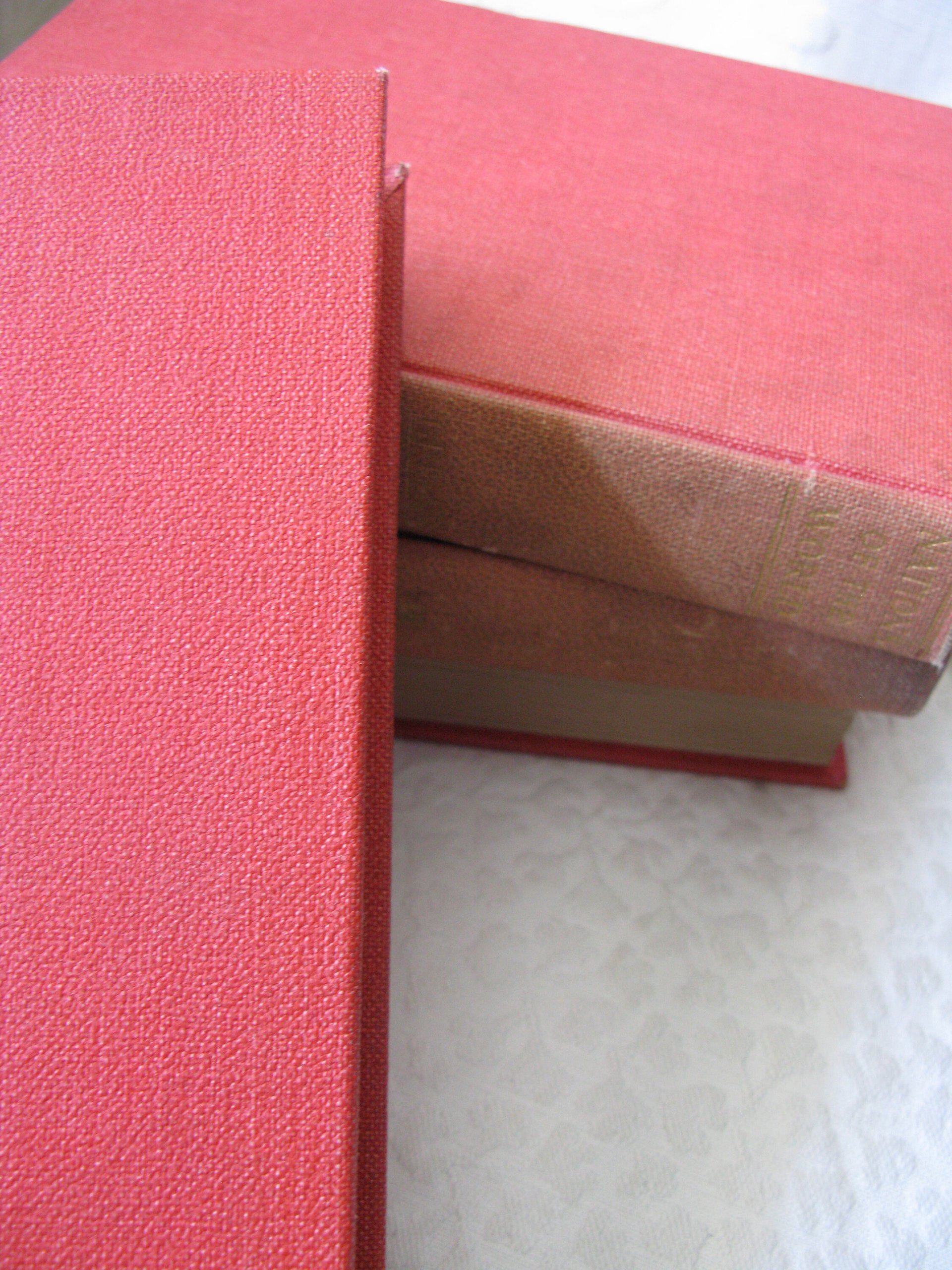 Vintage Red Books History England 449-1898 John R. Green LLD  circa 1900s Set of 4 Classic  Red Gold Decorative Library Gift  WhenRosesBloom