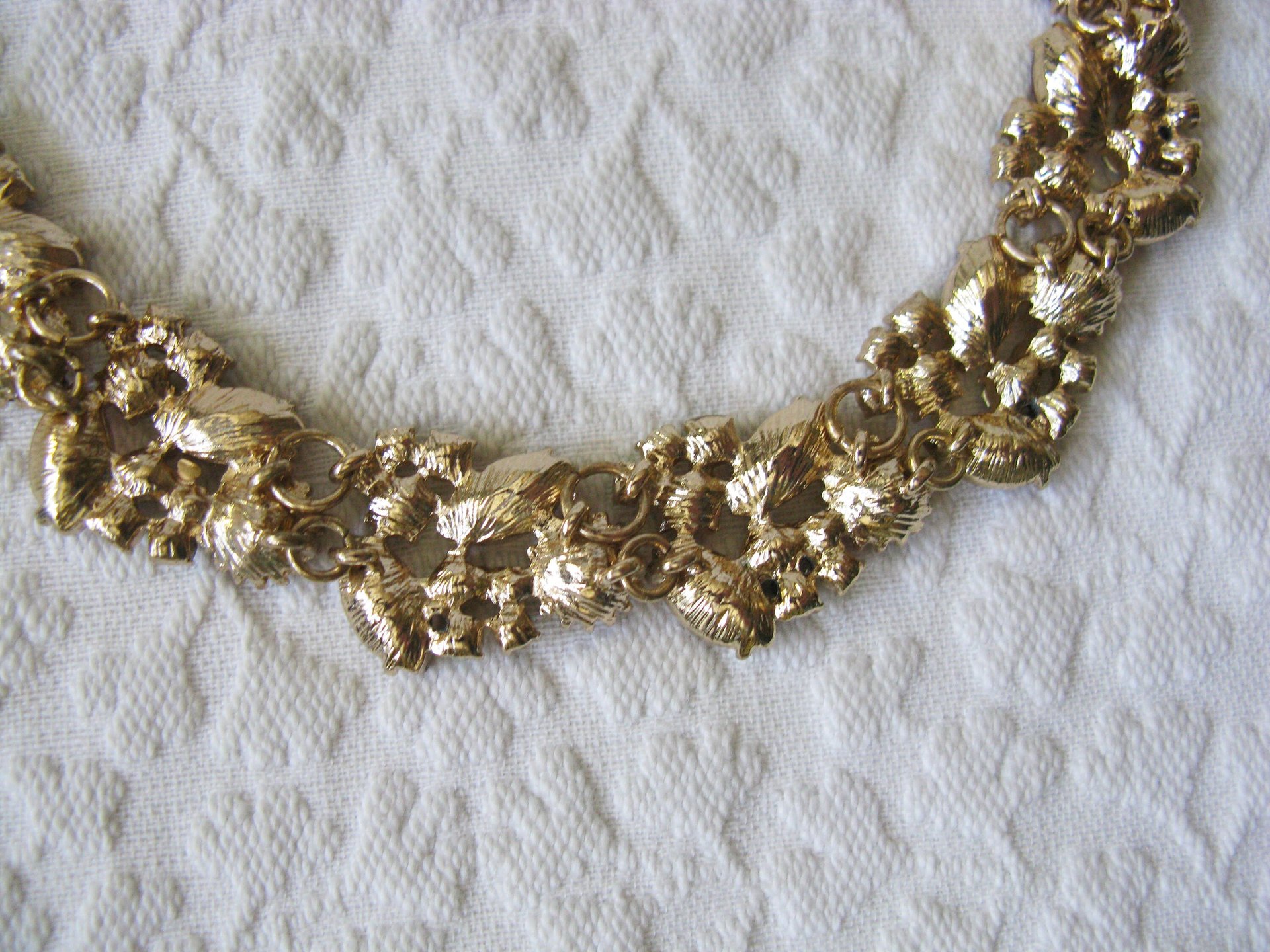 Rhinestone Necklace Vintage Wedding Aurora Borealis Statement Necklace Retro 50s 60s Hollywood Party Style Elegant  WhenRosesBloom