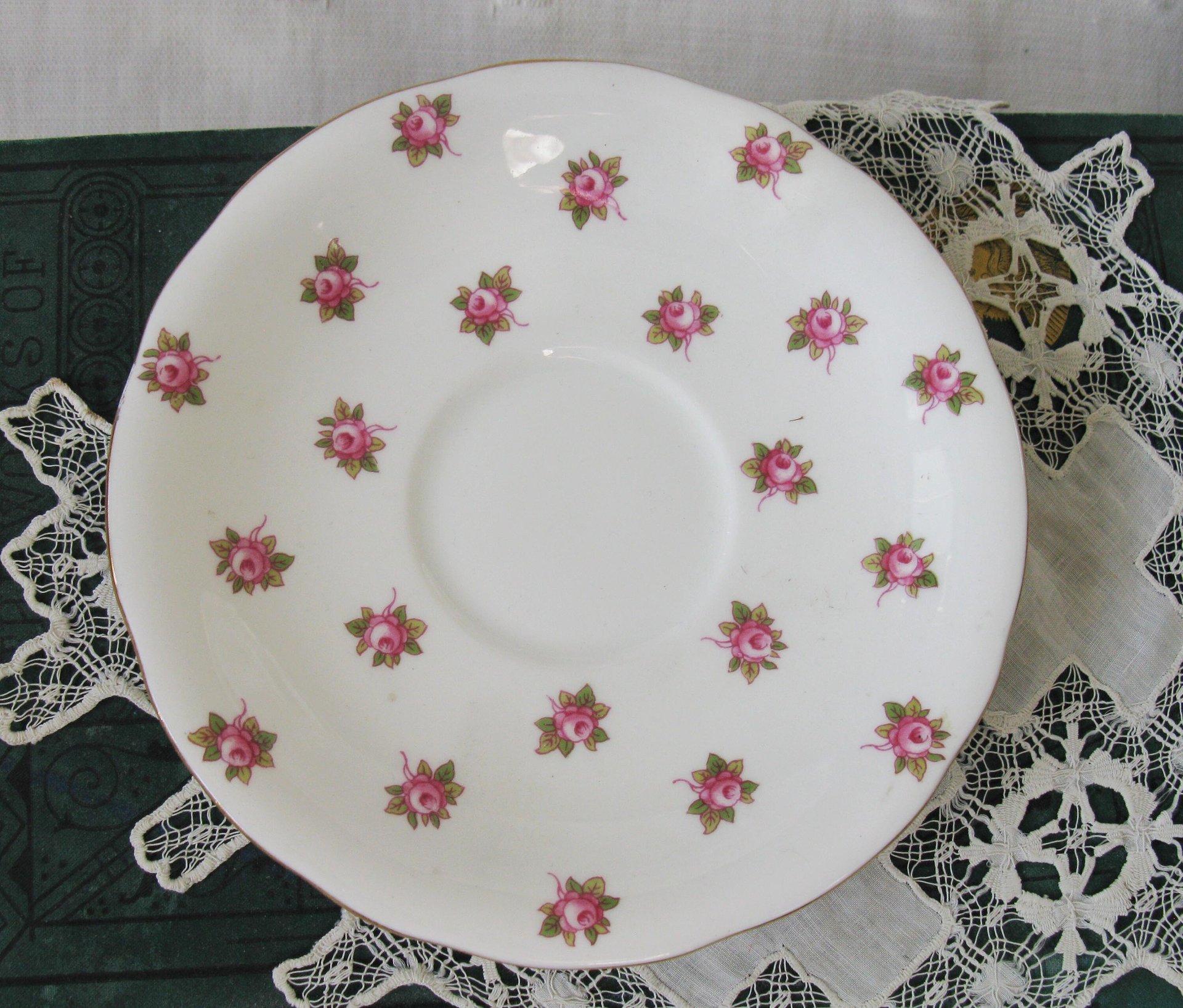 Vintage Tea Cup Ansley Pink Rosebud Hathaway English Bone china Tea Cup  Downton Shabby Chic Mid Century Tea Party Gift  WhenRosesBloom