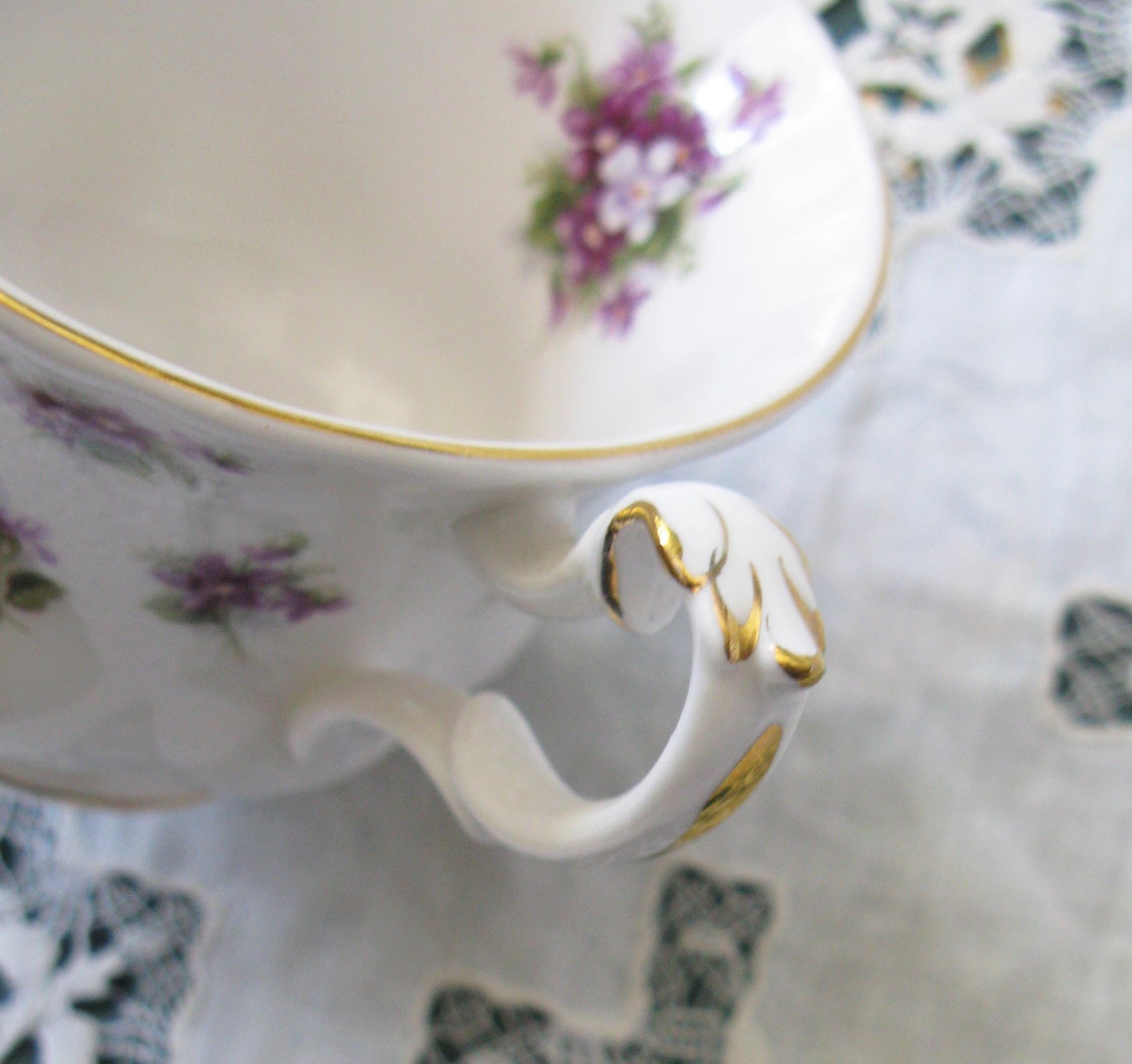 Royal Albert Sweet Violets Vintage Tea Cup English Bone China Retro Tea Time Gift Dainty Mid Century Style Shabby Chic WhenRosesBloom