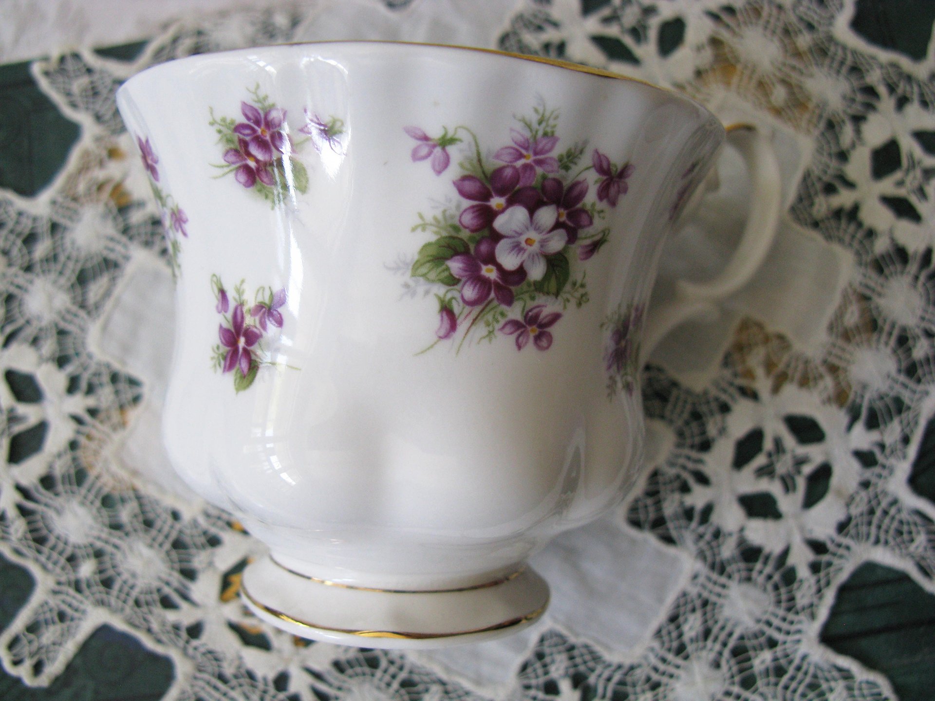 Royal Albert Sweet Violets Vintage Tea Cup English Bone China Retro Tea Time Gift Dainty Mid Century Style Shabby Chic WhenRosesBloom