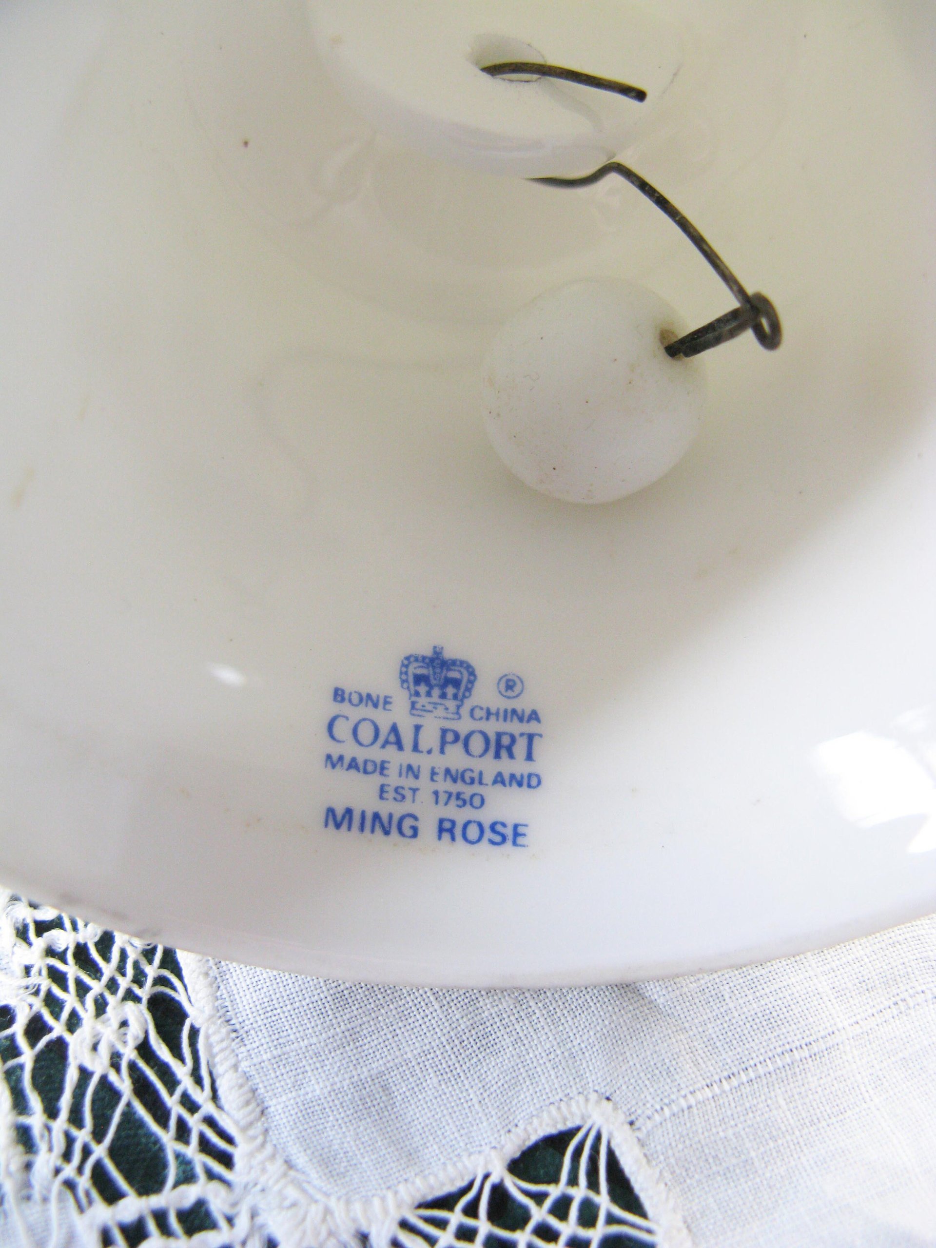Vintage Coalport Ming Rose Bell English Bone China Tea Party Wedding Birthday Classic Elegant Tea Gift   WhenRosesBloom