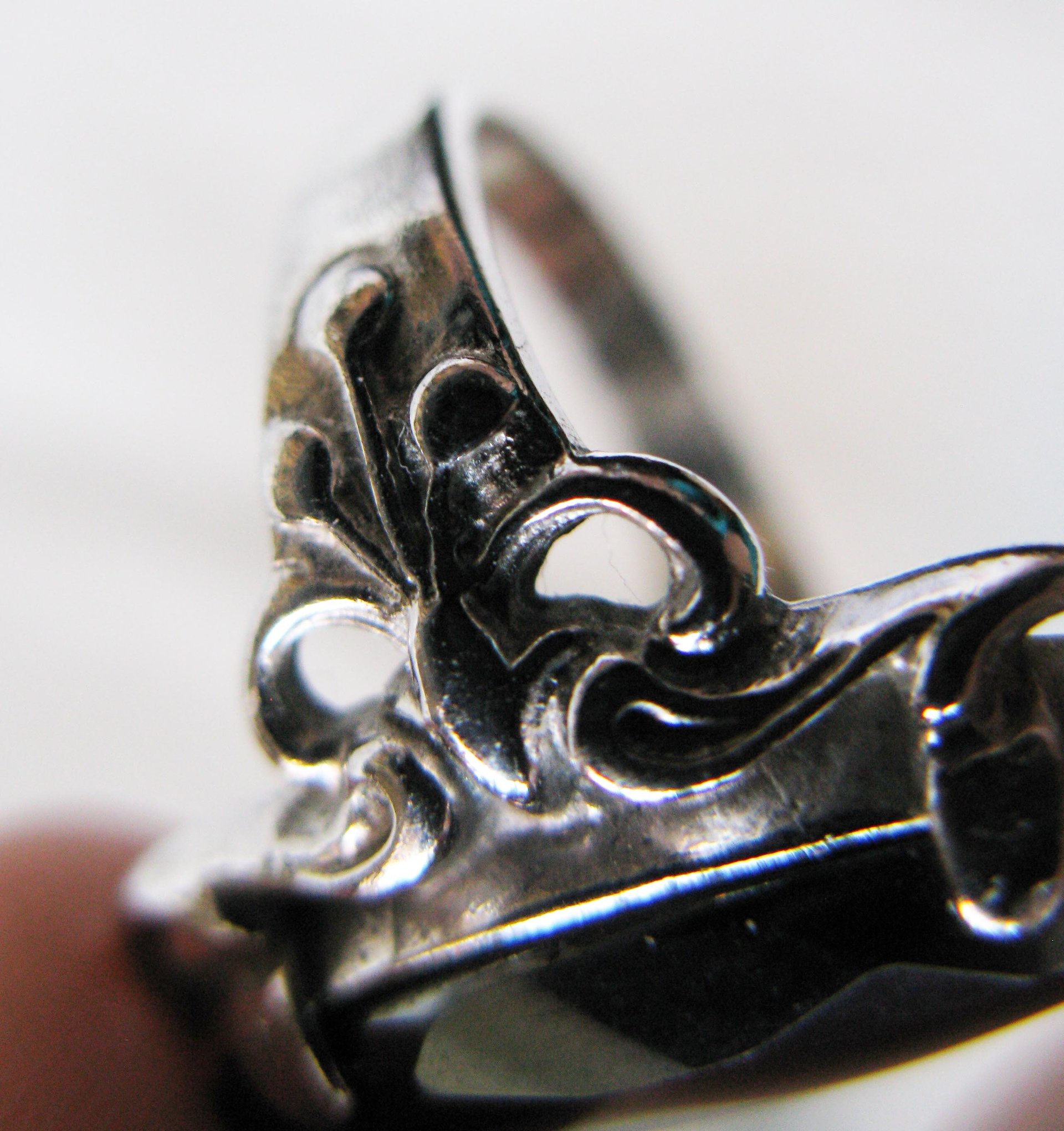 Vintage Statement Ring Black Silver Retro Classic Edwardian Elegant Costume Jewelry Black STER. Mourning Goth Cosplay Style WhenRosesBloom