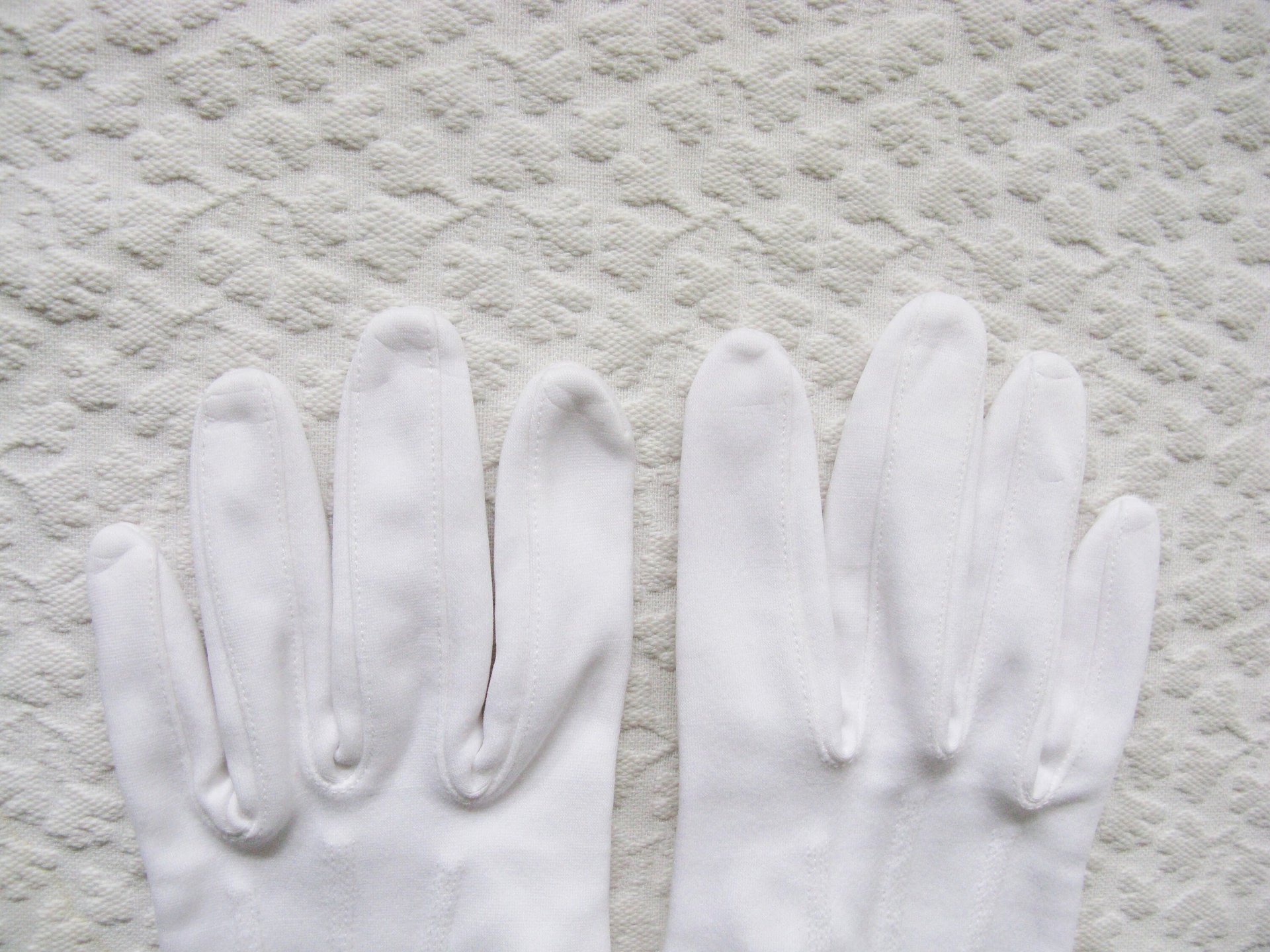 Vintage Gloves White Matinee Tea Party Dance Wedding Retro Mid Century Washable Everyday Gloves  FREE SHIPPING US When Roses Bloom