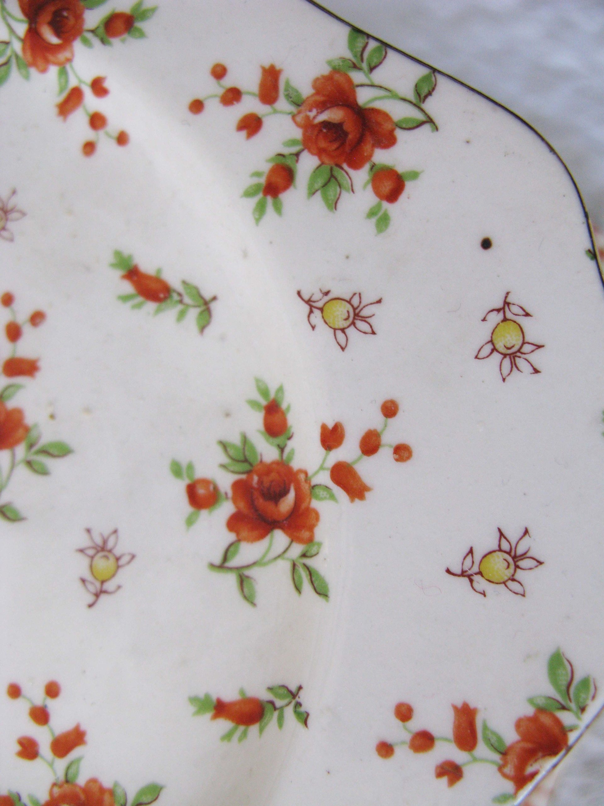 Vintage Rose Chintz China Two Tier Stand Made in Japan 1920's-1930's Tea Party Wedding Birthday Classic Elegant Tea Gift  WhenRosesBloom