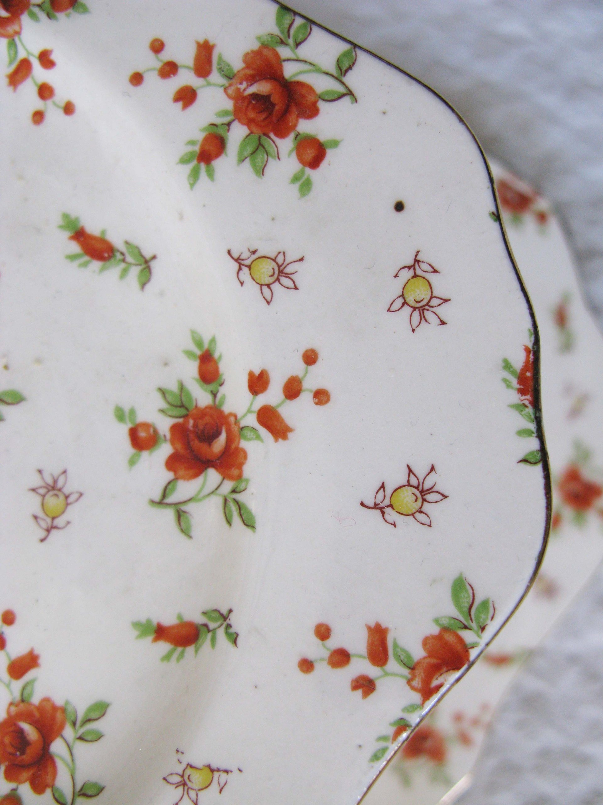 Vintage Rose Chintz China Two Tier Stand Made in Japan 1920's-1930's Tea Party Wedding Birthday Classic Elegant Tea Gift  WhenRosesBloom