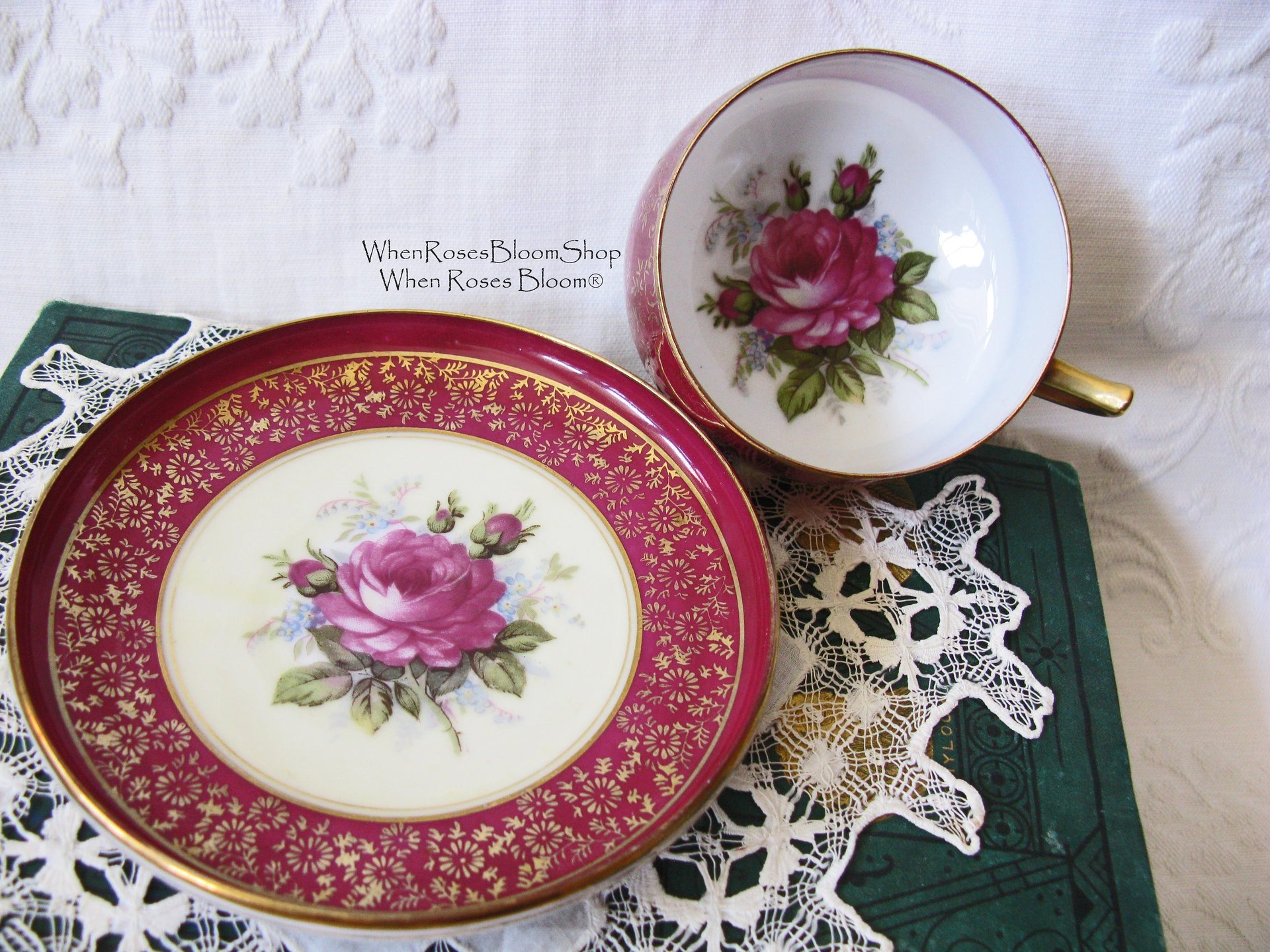 Vintage Tea Cup Pink Roses Made in Japan Saja Mid Century Retro Elegant Tea Gift Victoria Downtown Tea Cottage Shabby Chic WhenRosesBloom