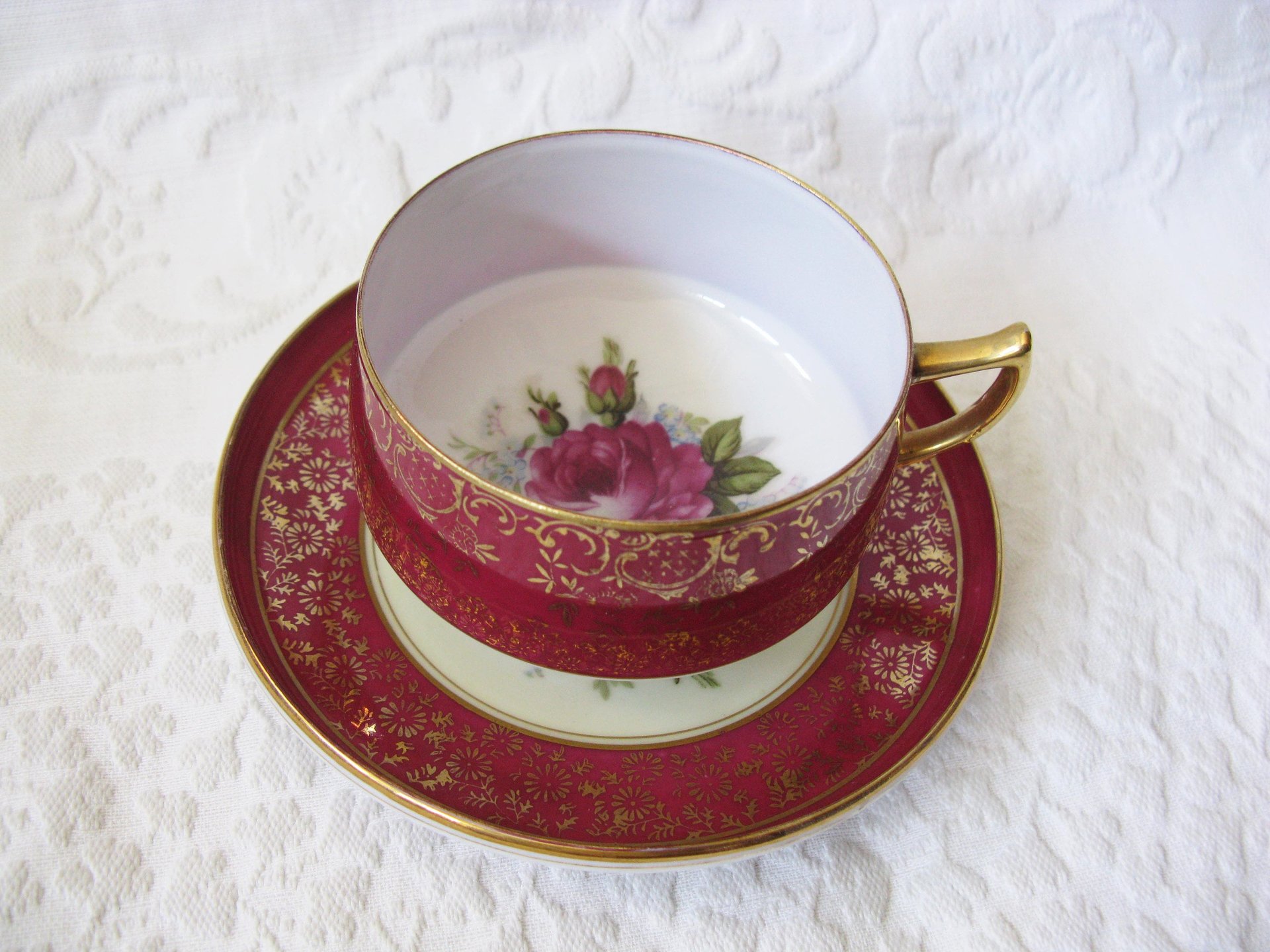 Vintage Tea Cup Pink Roses Made in Japan Saja Mid Century Retro Elegant Tea Gift Victoria Downtown Tea Cottage Shabby Chic WhenRosesBloom