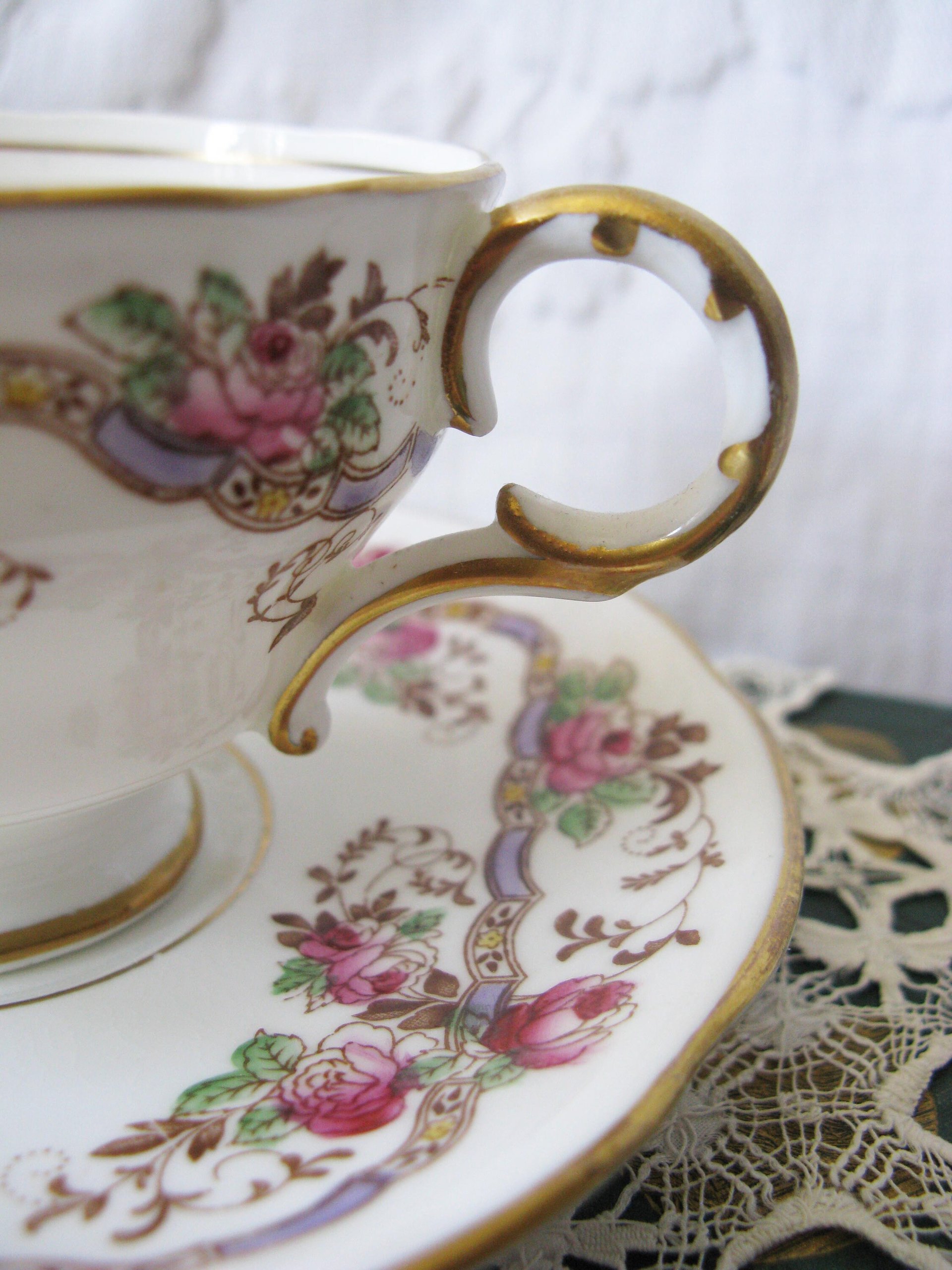 Vintage English Tea Cup Pink Roses Melba Bone China Floral Tea Mid Century Retro English Tea Gift  Shabby Chic Romantic Tea WhenRosesBloom