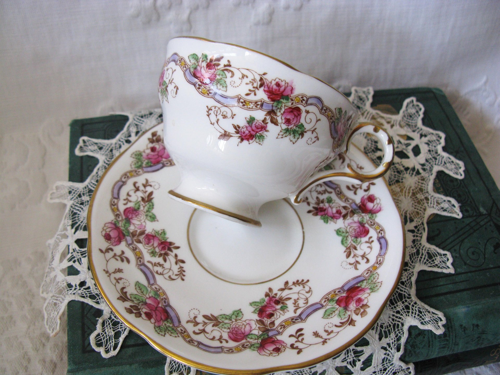 Vintage English Tea Cup Pink Roses Melba Bone China Floral Tea Mid Century Retro English Tea Gift  Shabby Chic Romantic Tea WhenRosesBloom