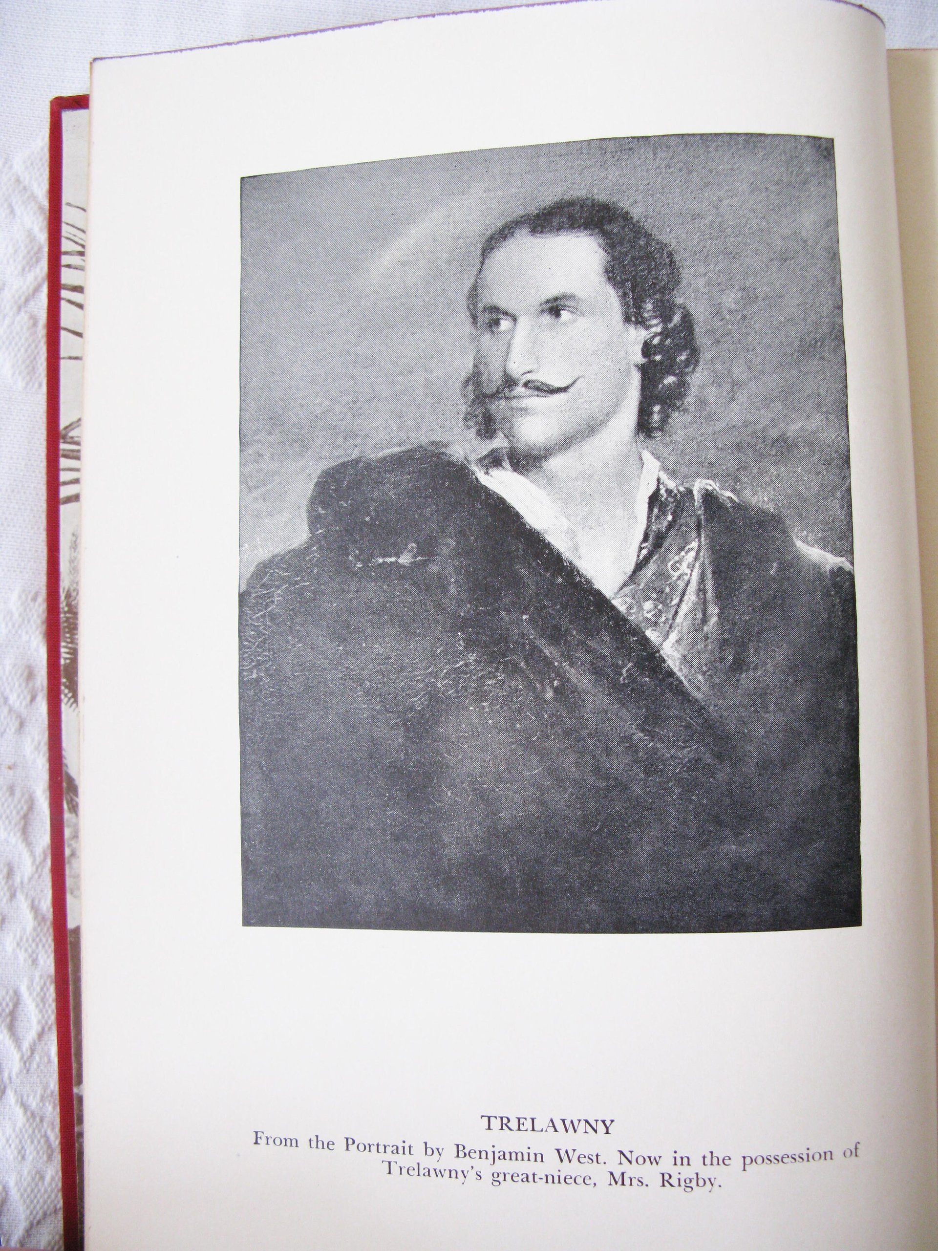 Vintage Red Book biography Trelawny Adventure Swashbucker Pirate Bryon Shelley Friend Margaret Armstrong Decorative Library WhenRosesBloom