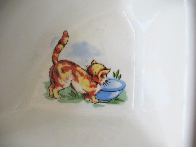 Vintage Baby Dish Mid Century warming dish divided heated plate classic baby shower gift nursery decor Keepsake Heirloom WhenRosesBloom
