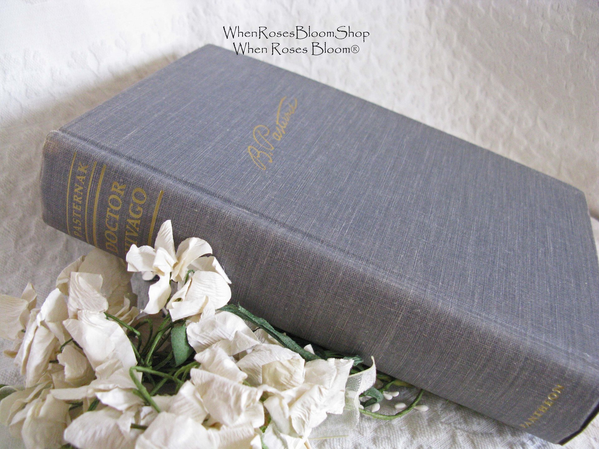 Dr. Zhivago Vintage Book 1958 Classic Romance Love Boris Pasternak Russian Literature Gift Decorative Library Decor   WhenRosesBloom