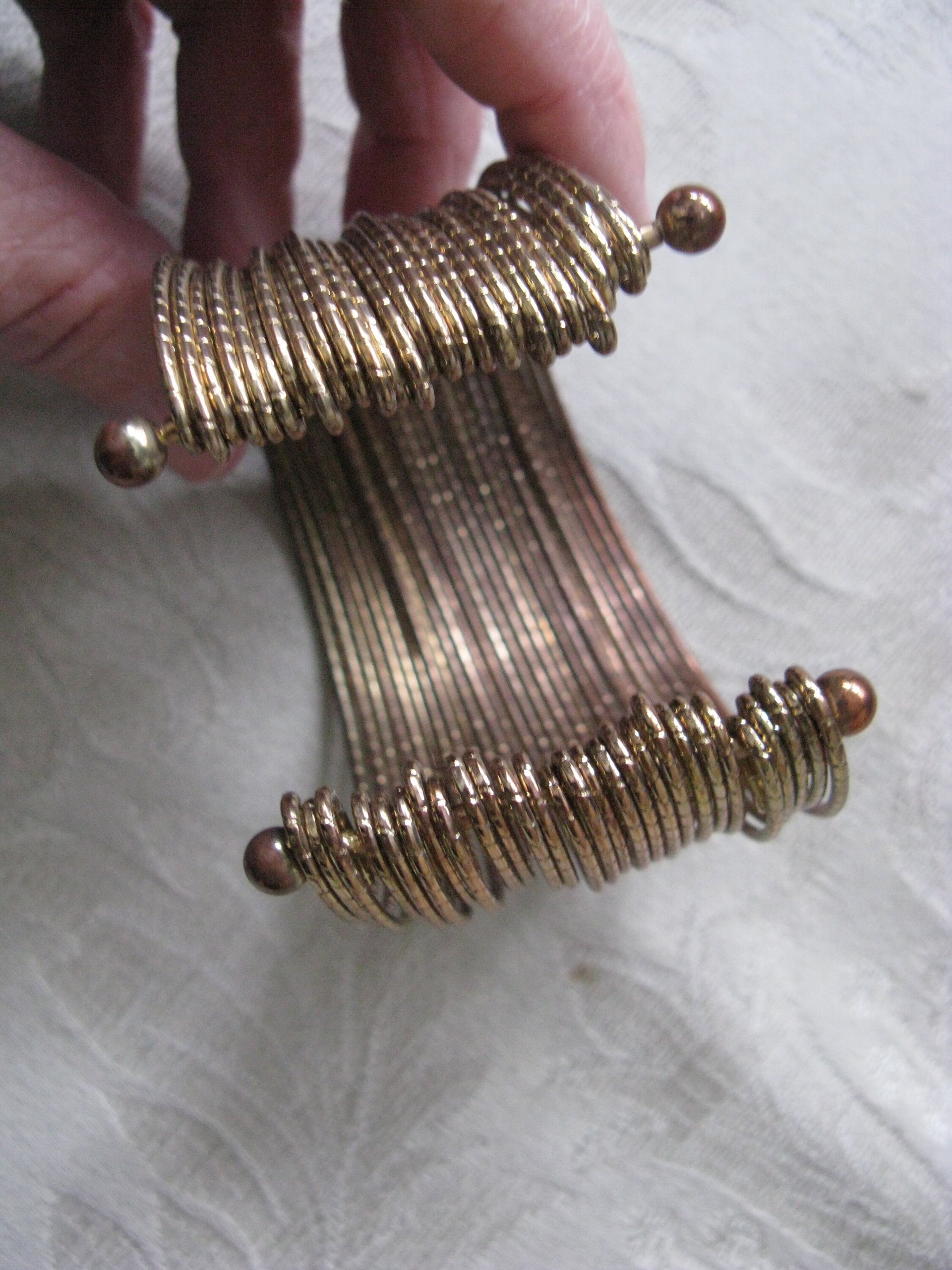 Vintage Gold Bracelet Multi Wire Design Casual Retro 70s-80s Boho Gypsy Hipster Minimalist Modern yet  Retro Jewelry Gift  WhenRosesBloom