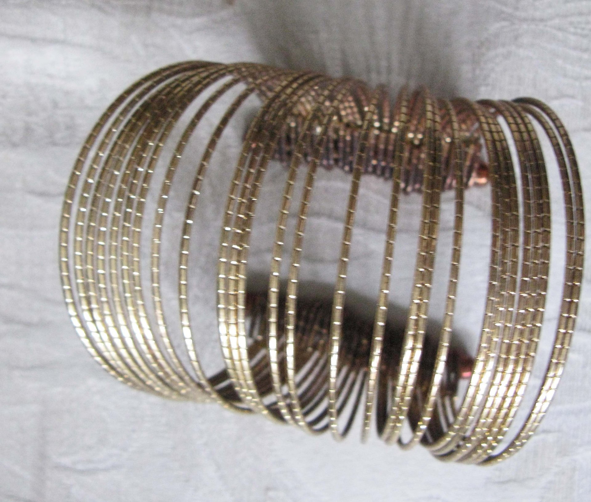 Vintage Gold Bracelet Multi Wire Design Casual Retro 70s-80s Boho Gypsy Hipster Minimalist Modern yet  Retro Jewelry Gift  WhenRosesBloom