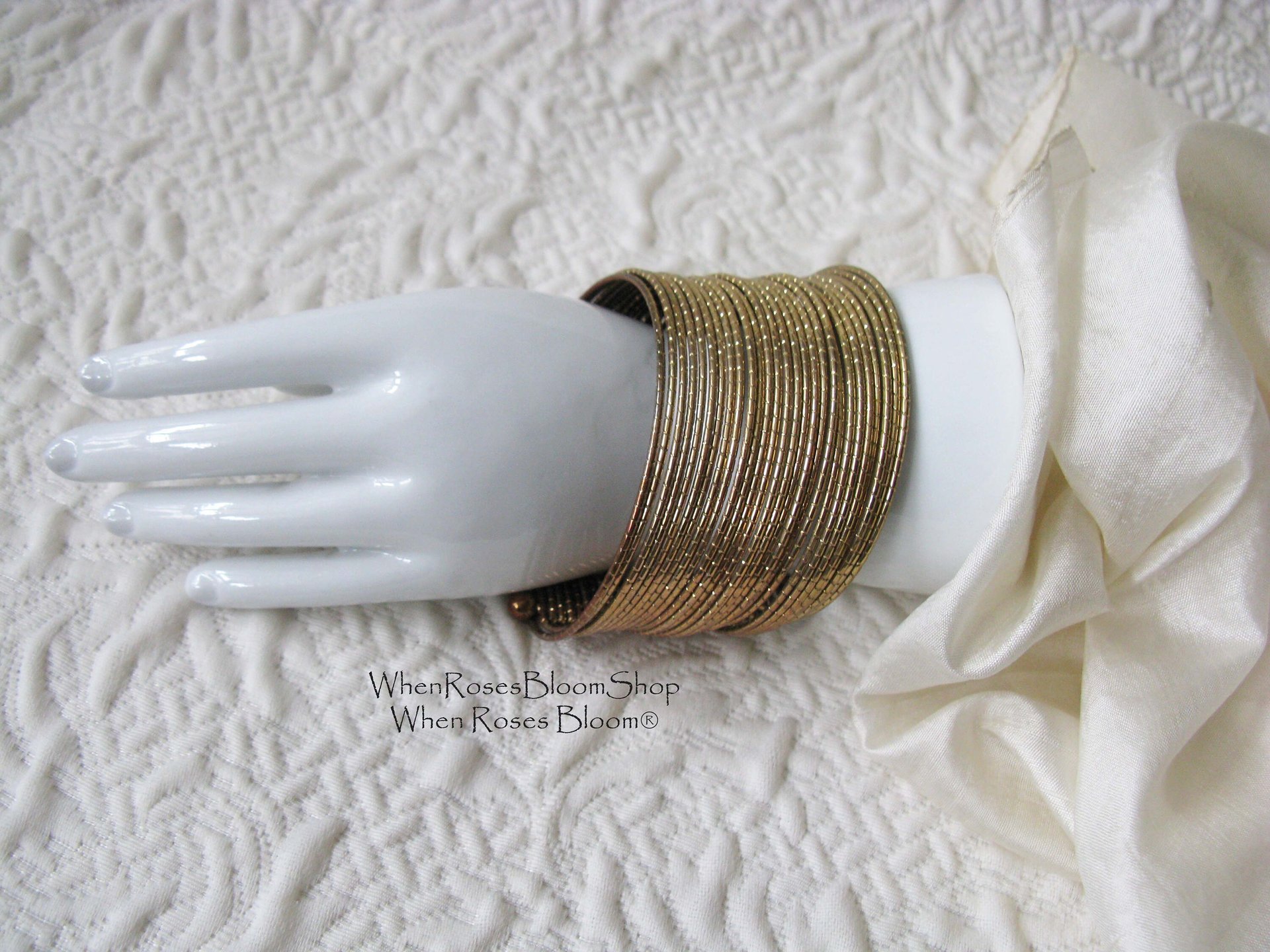 Vintage Gold Bracelet Multi Wire Design Casual Retro 70s-80s Boho Gypsy Hipster Minimalist Modern yet  Retro Jewelry Gift  WhenRosesBloom