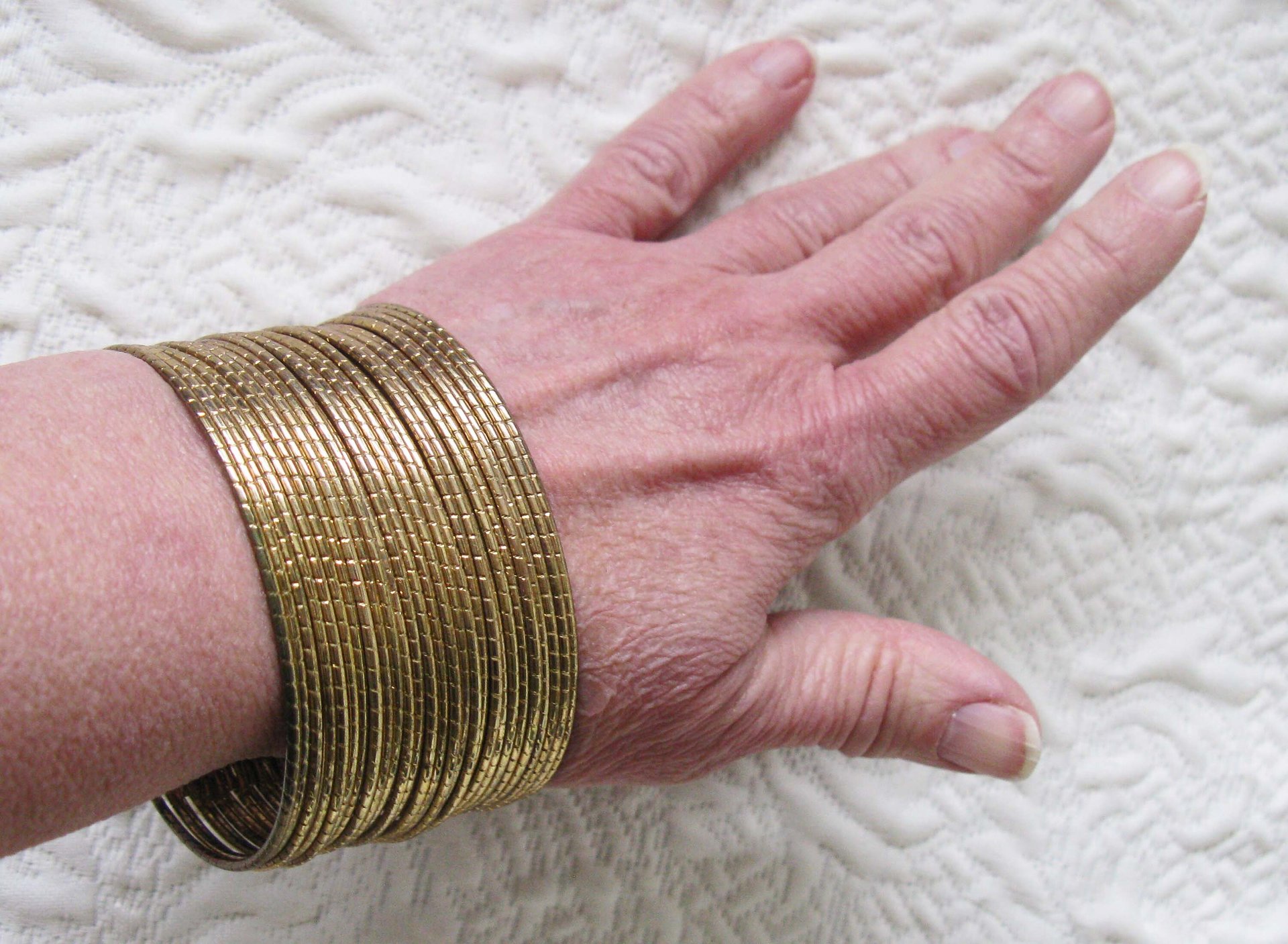 Vintage Gold Bracelet Multi Wire Design Casual Retro 70s-80s Boho Gypsy Hipster Minimalist Modern yet  Retro Jewelry Gift  WhenRosesBloom